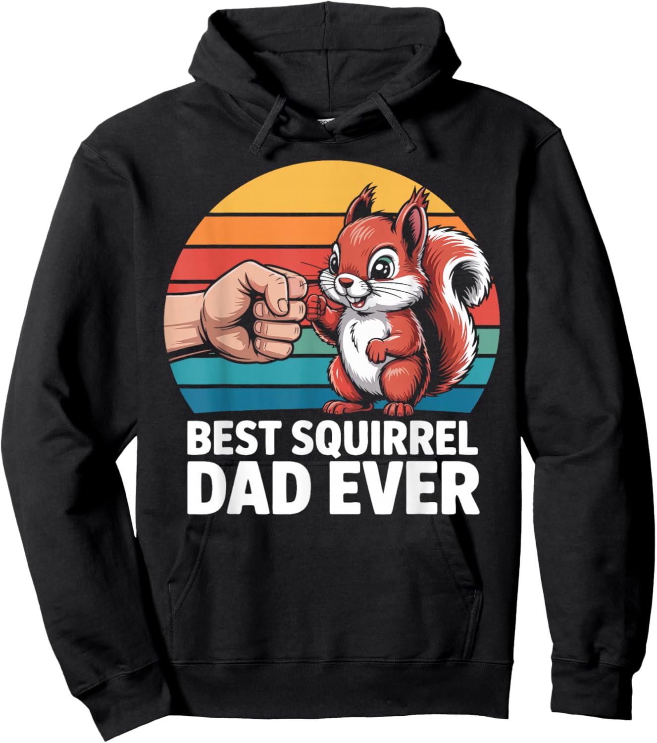 Best Squirrel Dad Squirrel Owner Pet Squirrel Lover Hoodie - Hoodie | Black