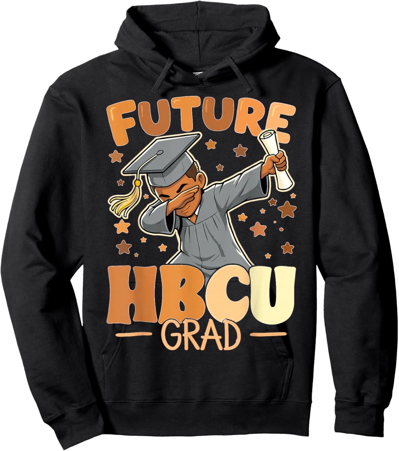 Future HBCU Grad Dabbing Boys College Graduation HBCU Hoodie - Hoodie | Black