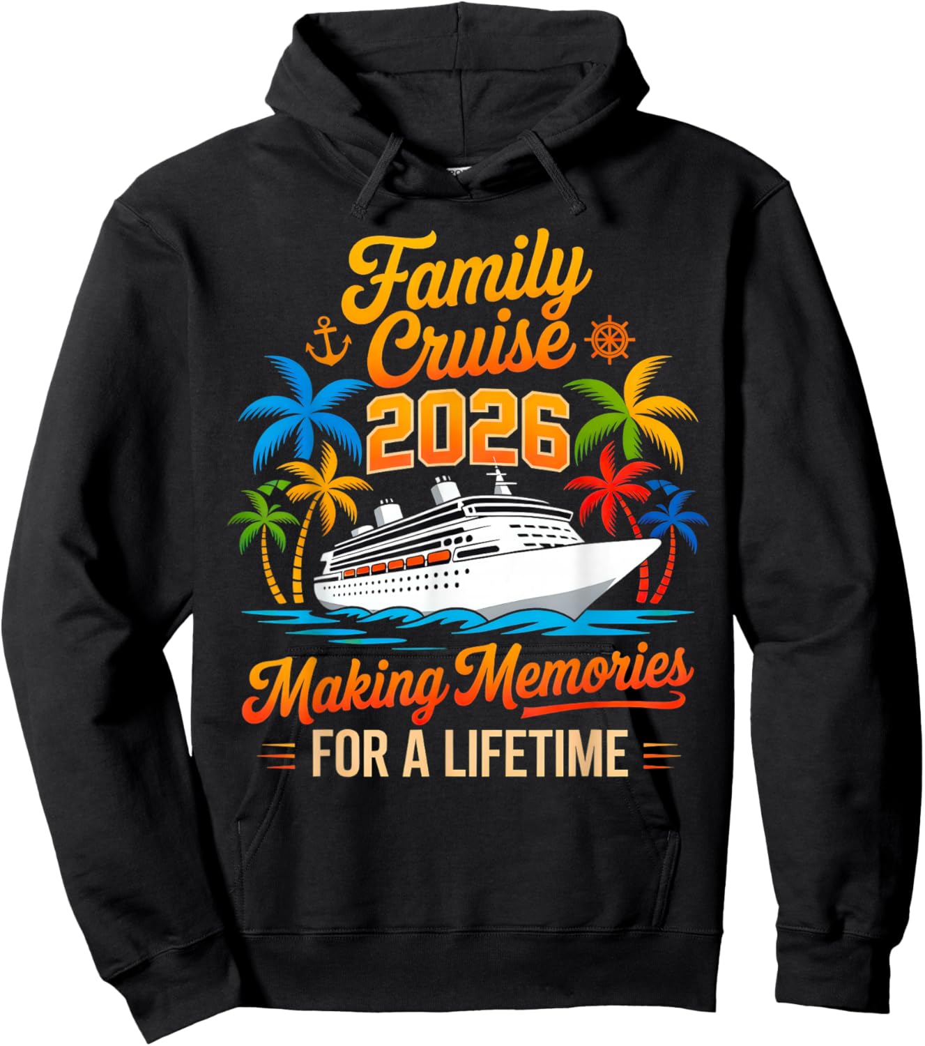 Family Cruise 2026 Family Matching Cruise Squad Hoodie - Hoodie | Black