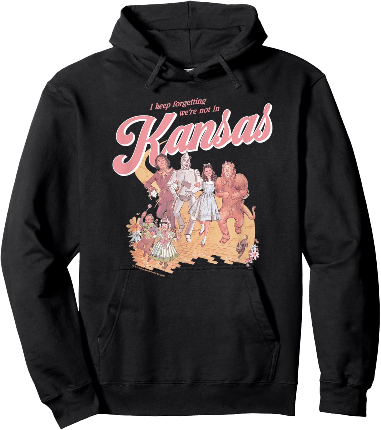 Wizard of Oz We're Not in Kansas Anymore Vintage Movie Hoodie - Hoodie | Black