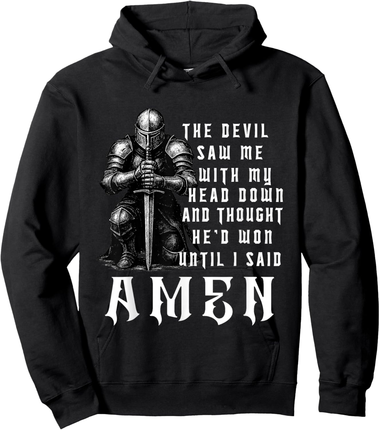 Christian Warrior Knight Templar Armor of God Hoodie - Hoodie | Black