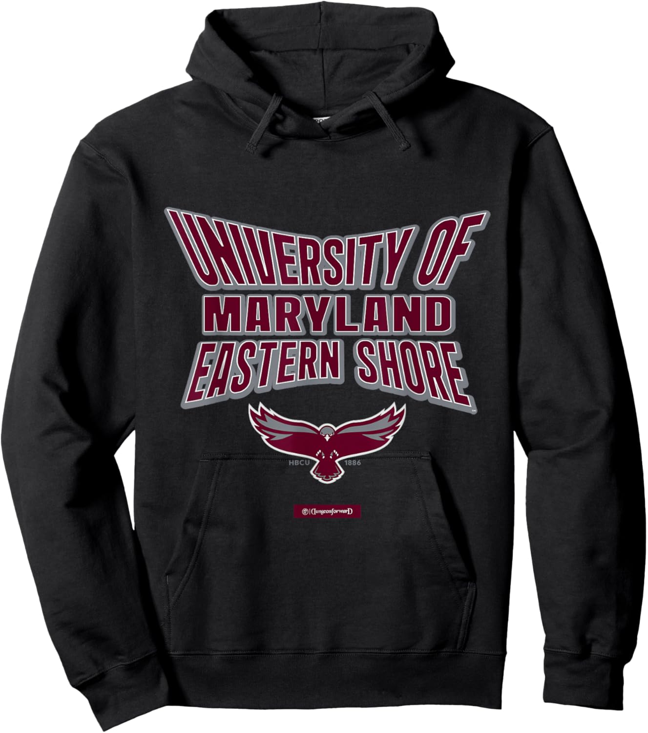University of Maryland Eastern Shore Stretch Emblem HBCU Hoodie - Hoodie | Black
