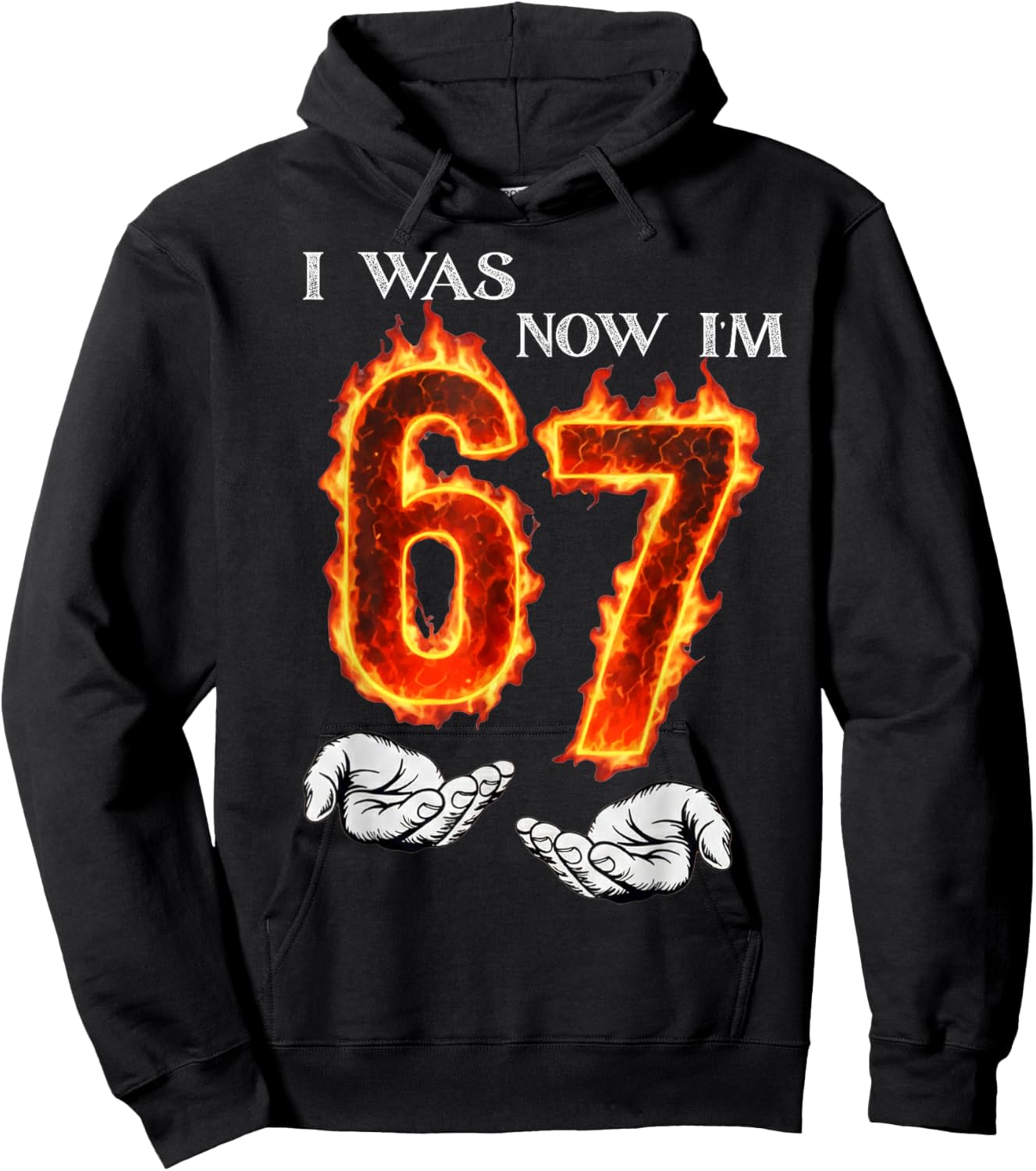I was 6 Now I'm 7 Funny 6 7 Birthday Boys Girls 67 Birthday Hoodie - Hoodie | Black