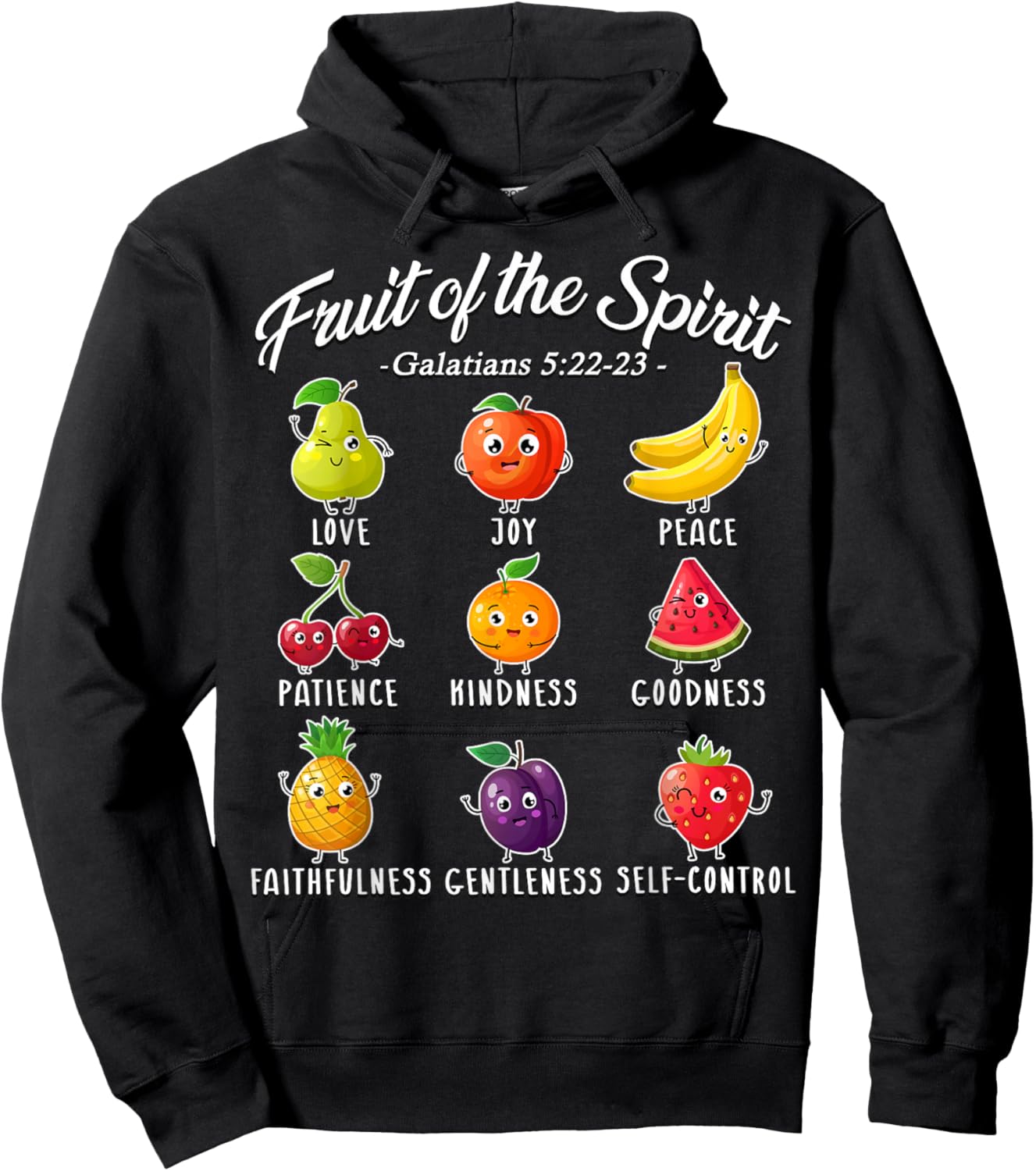 Fruit of The Spirit Christian Faith for Jesus God Lover Hoodie - Hoodie | Black
