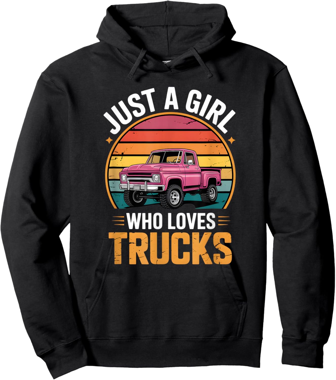 Girls Truck Hoodie - Hoodie | Black