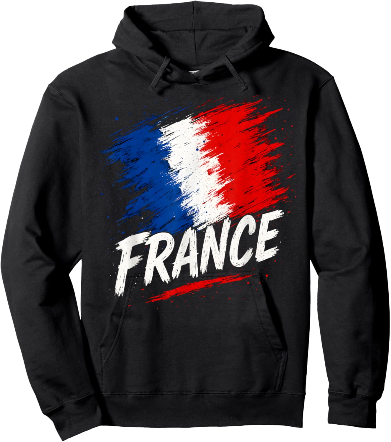 France French Flag Hoodie - Hoodie | Black