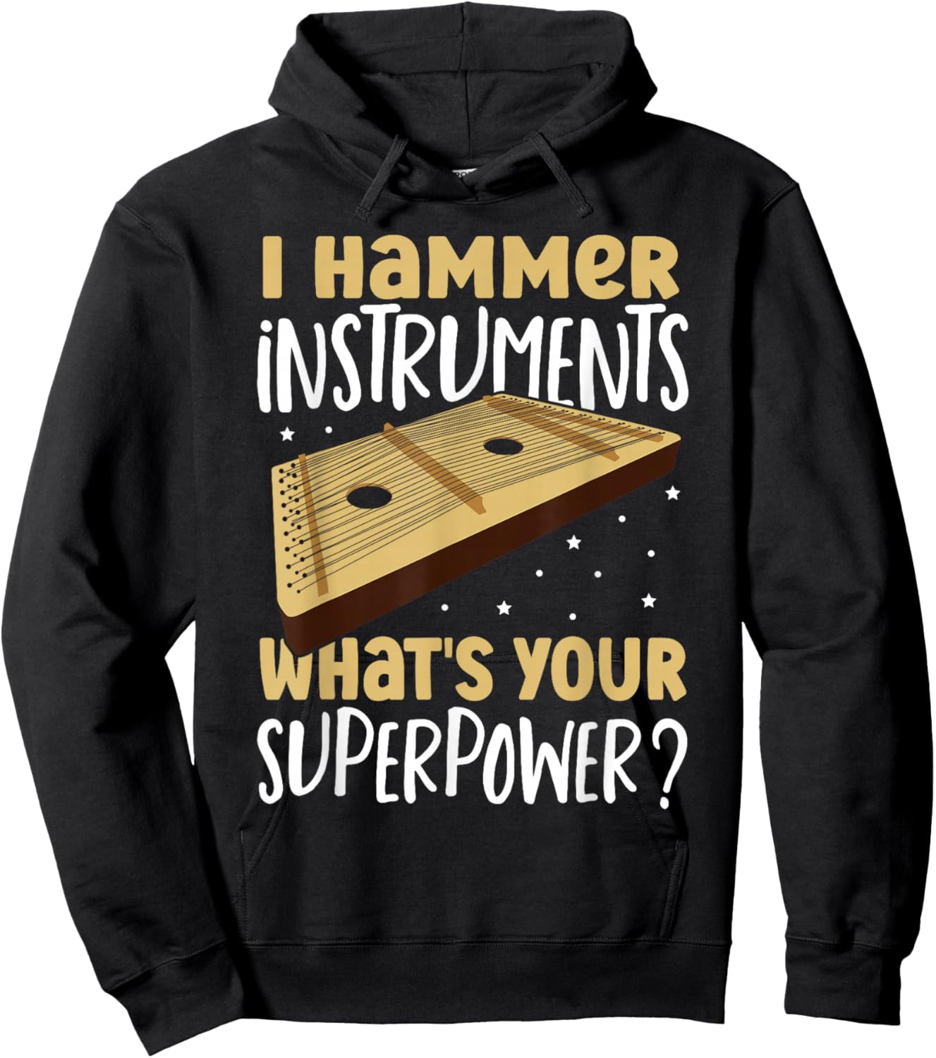 Dulcimerist Dulcimers Music Hammered Dulcimer Hoodie - Hoodie | Black