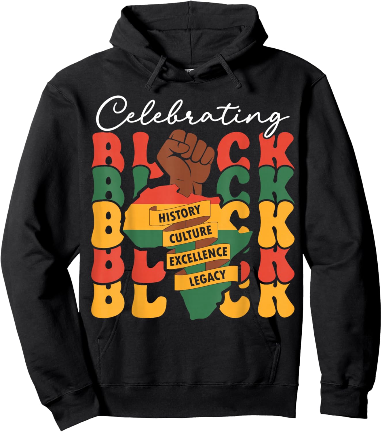 Celebrating Black History Month African American History Hoodie - Hoodie | Black