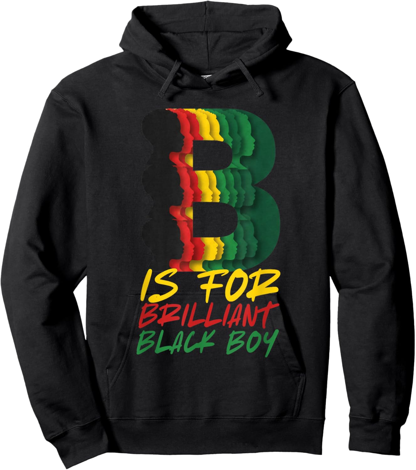 B is for Brilliant Black Boy Kid Black History Month Toddler Hoodie - Hoodie | Black