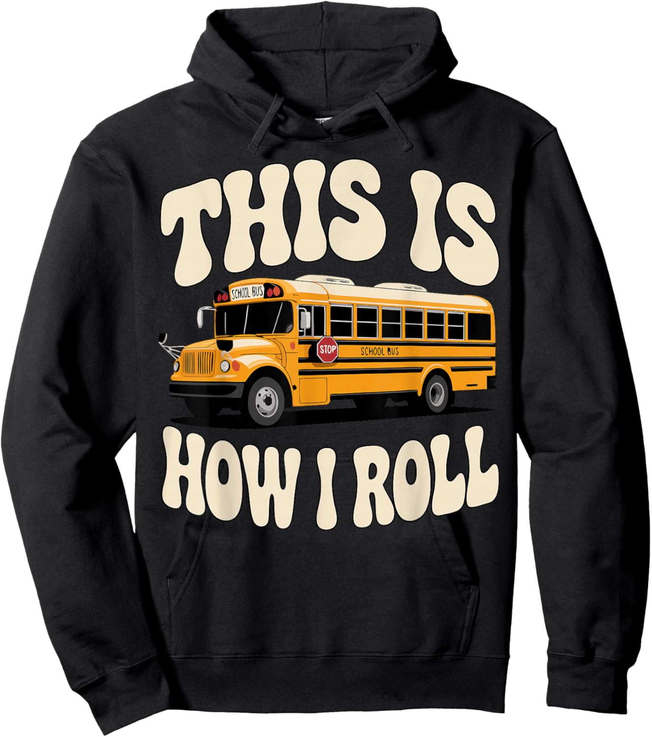 Funny School Bus Driver Big Yellow Bus Hoodie - Hoodie | Black