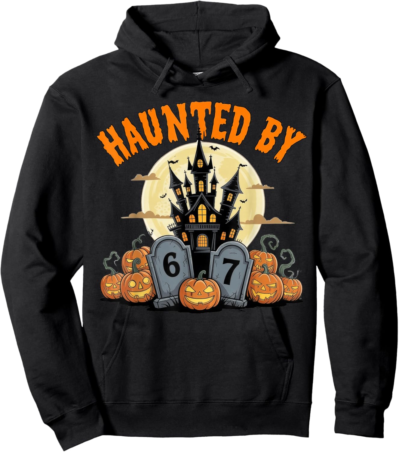 67 Six Seven Halloween 67 Haunted by 67 Hoodie - Hoodie | Black