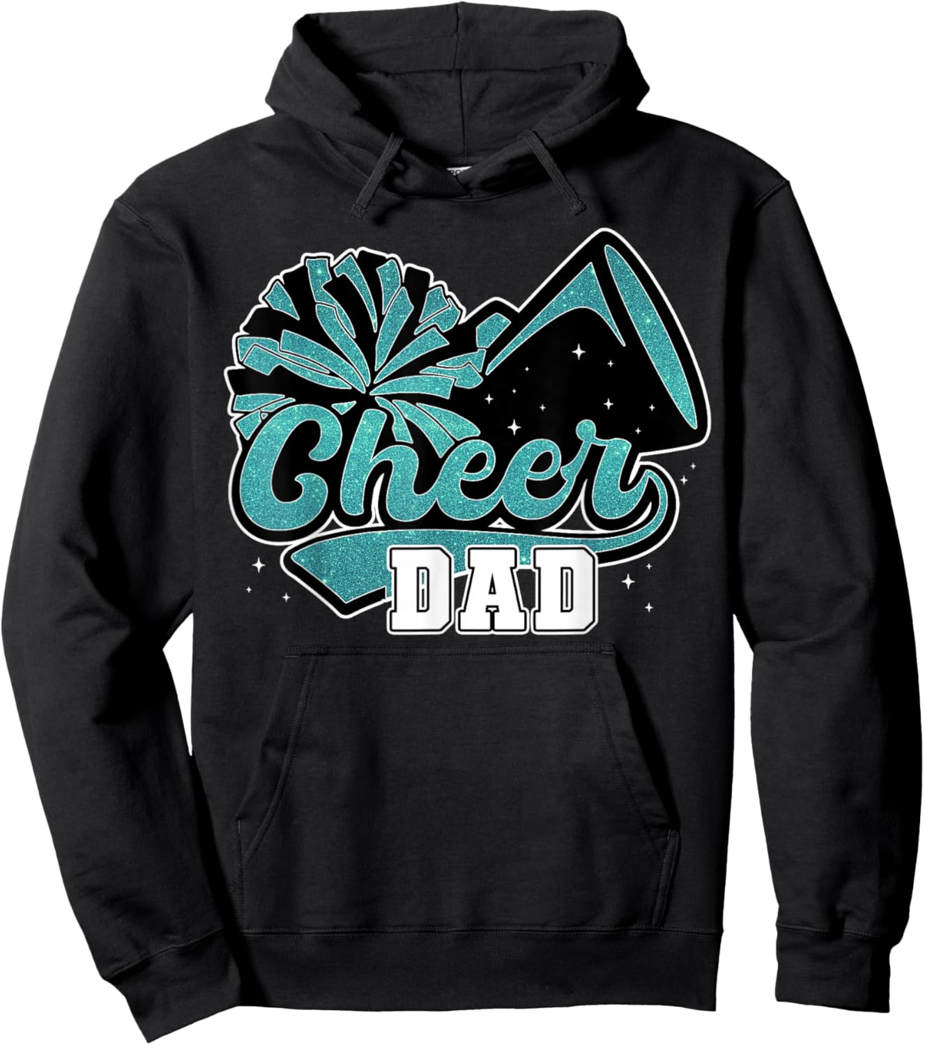 Proud Cheer Dad My Favorite Cheerleader Calls Me Daddy Men Hoodie - Hoodie | Black