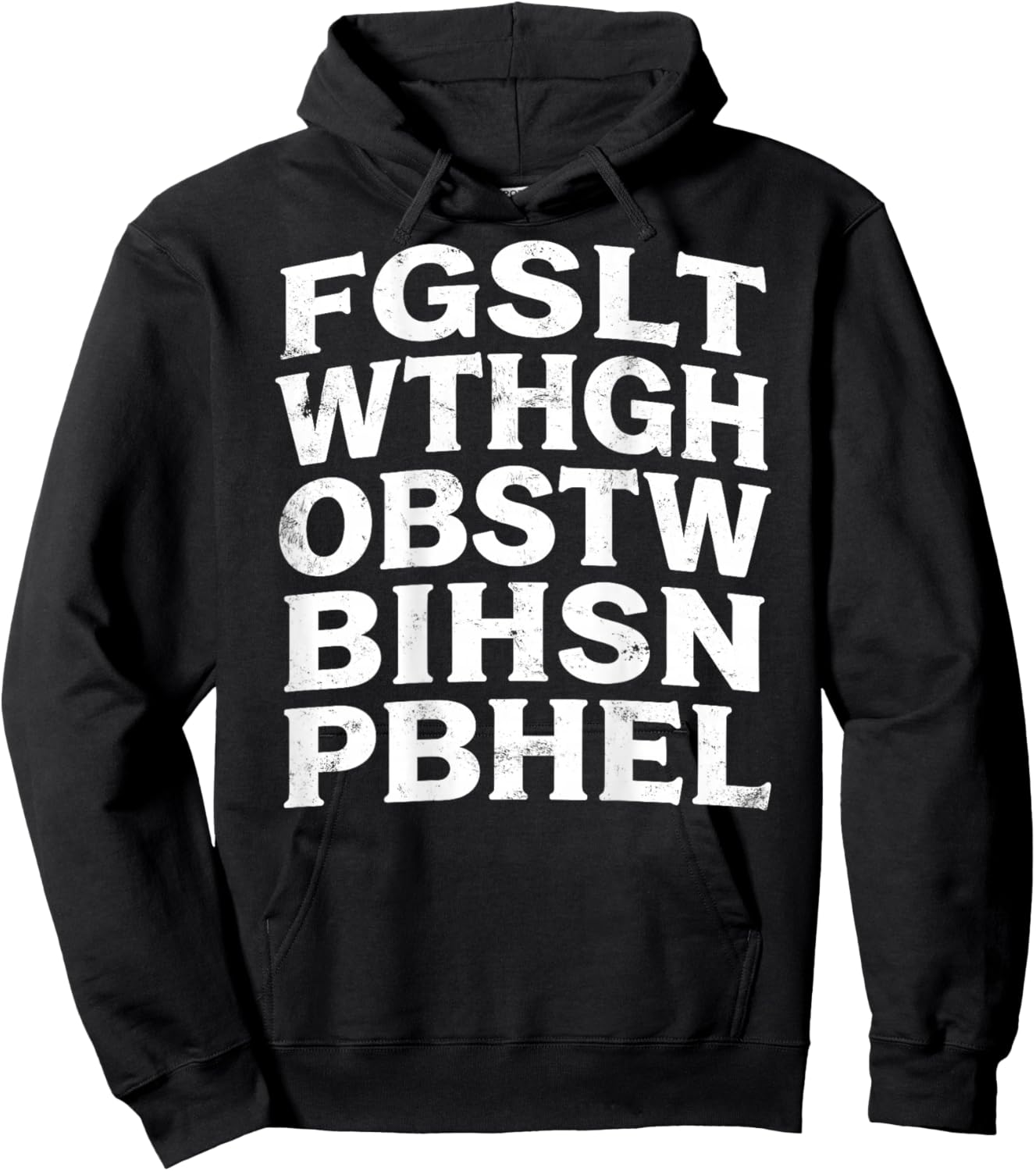 FGSLTWTHGHOBSTWBIHSNPBHEL Christian Bible Verse Acrostic Hoodie - Hoodie | Black