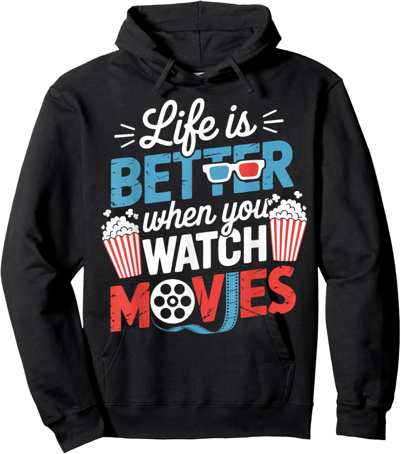 Movie Lover Film Theater Cinema Hoodie - Hoodie | Black