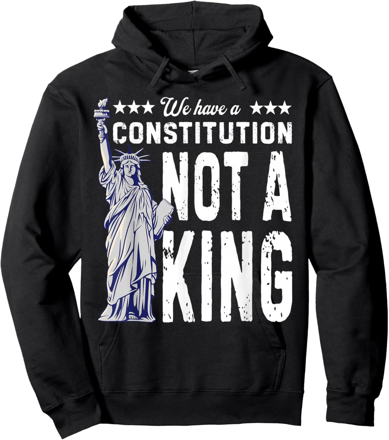 No Kings America We Have A Constitution Not A King Resist Hoodie - Hoodie | Black