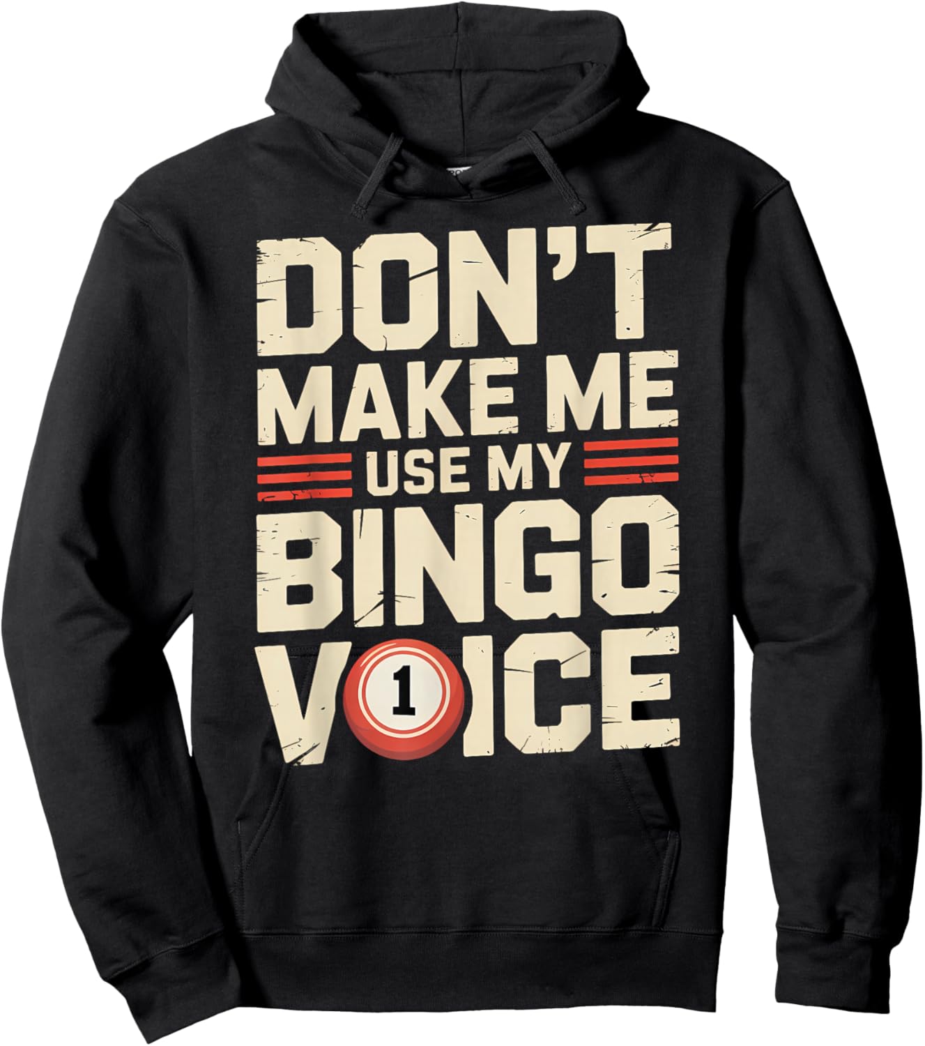 Funny Bingo Night Player or Caller Hoodie - Hoodie | Black