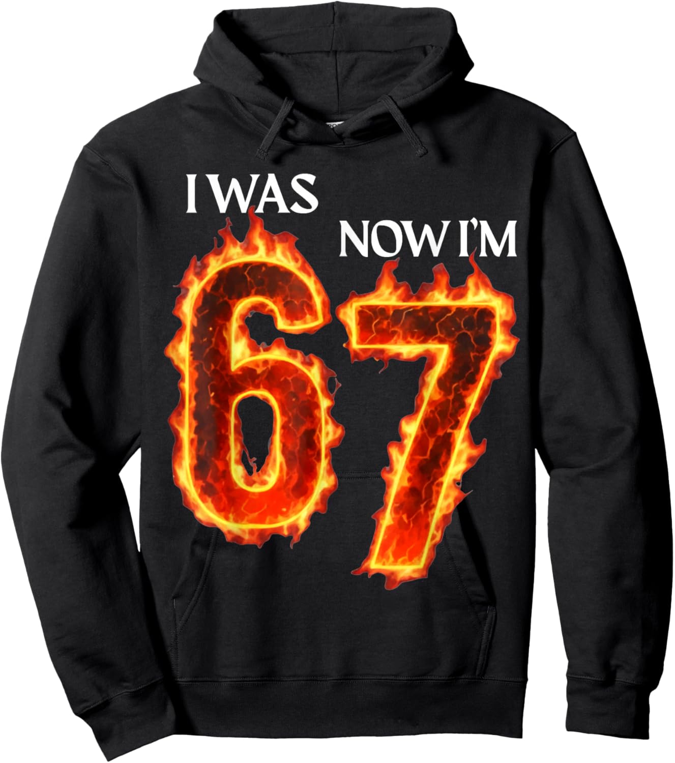 I was 6 Now I'm 7 Funny 6 7 Birthday Boys Girls 67 Birthday Hoodie - Hoodie | Black