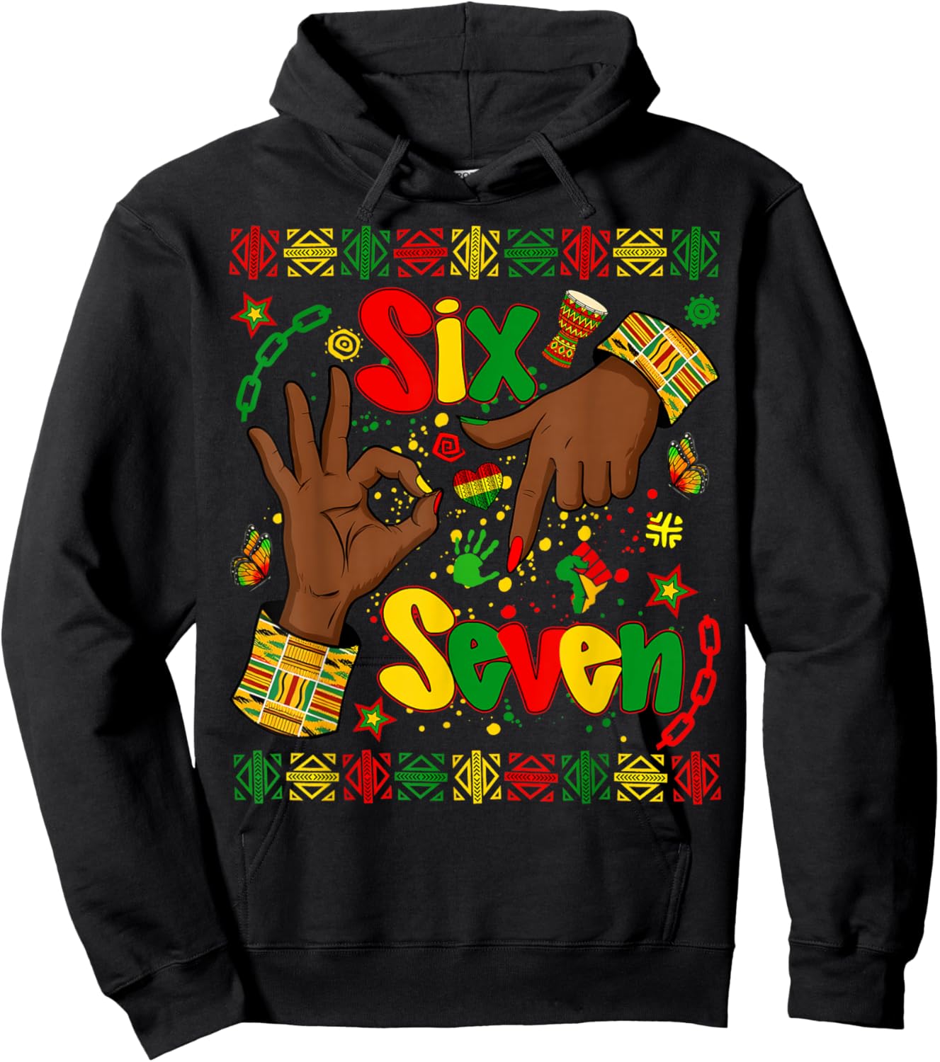 Black History Month 67 Six Seven Meme African American Hoodie - Hoodie | Black