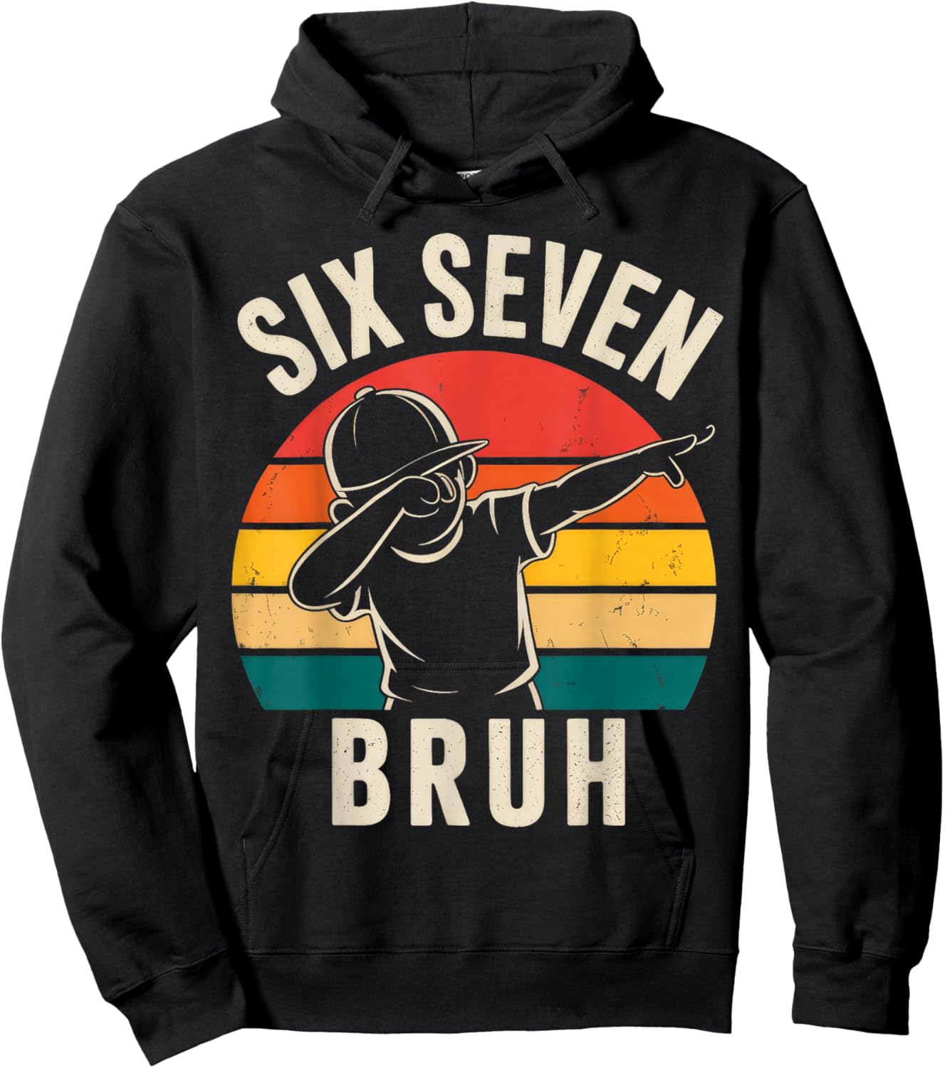 67 Meme 6 7 Numbers Dabbing Six Seven Bruh Hoodie - Hoodie | Black
