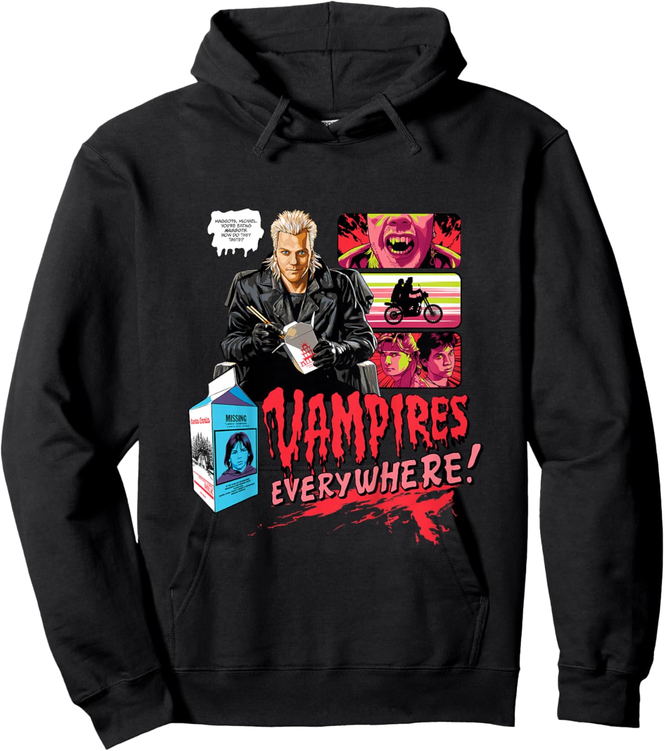 The Lost Boys Vampires Everywhere! You're Eating Maggots Hoodie - Hoodie | Black