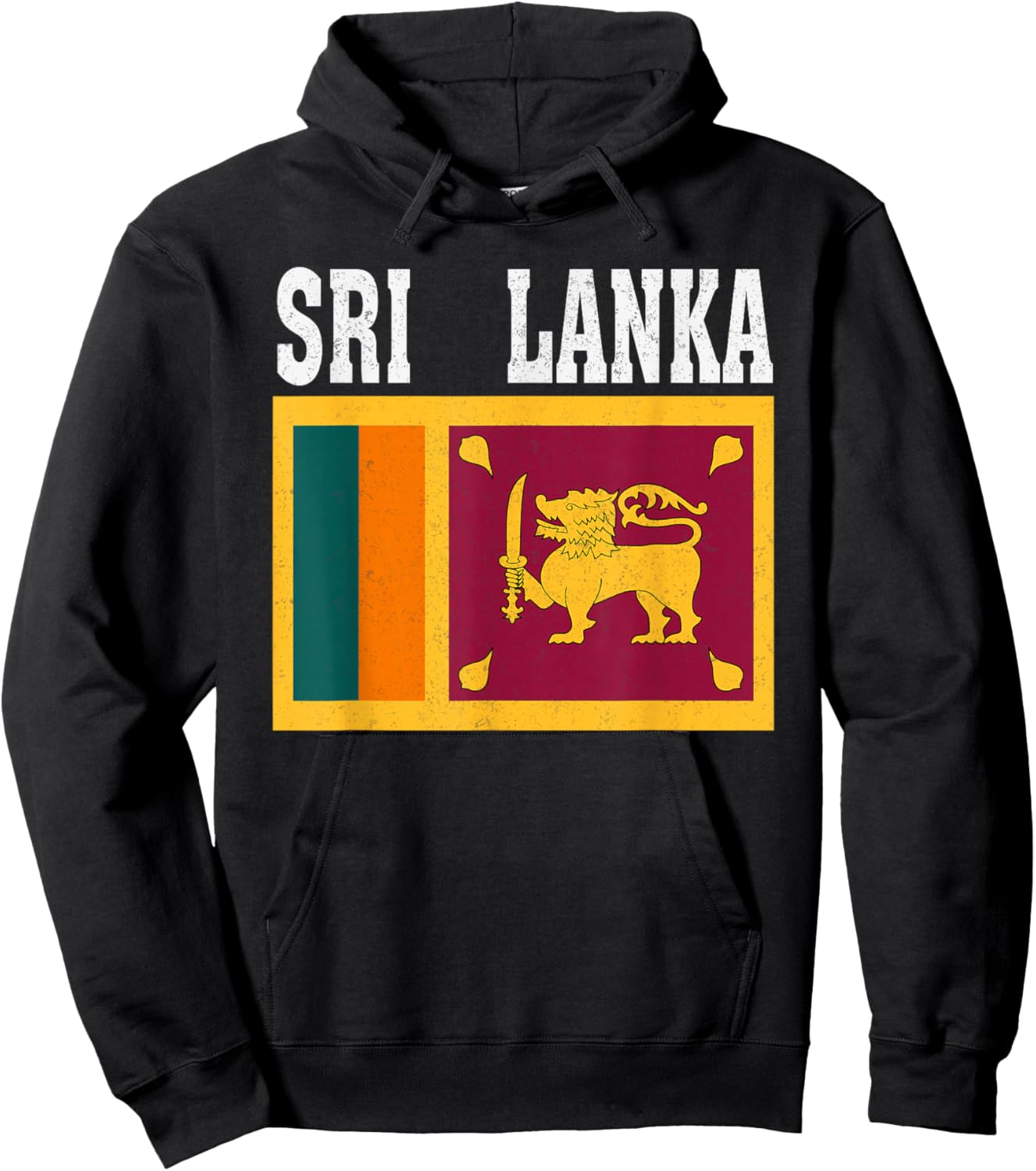SRI Lanka Flag Patriotic National Roots Souvenir Hoodie - Hoodie | Black