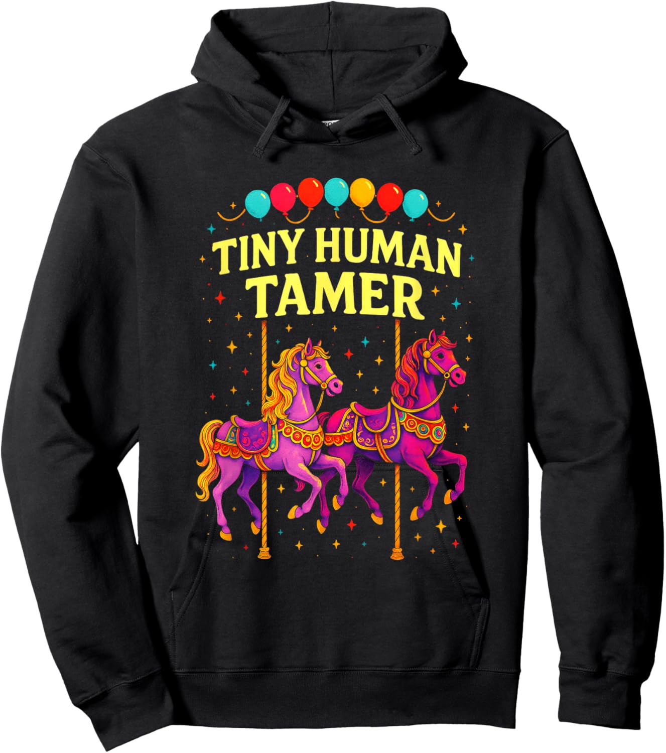 Tiny Human Tamer - Circus Clown Performer Art Hoodie - Hoodie | Black