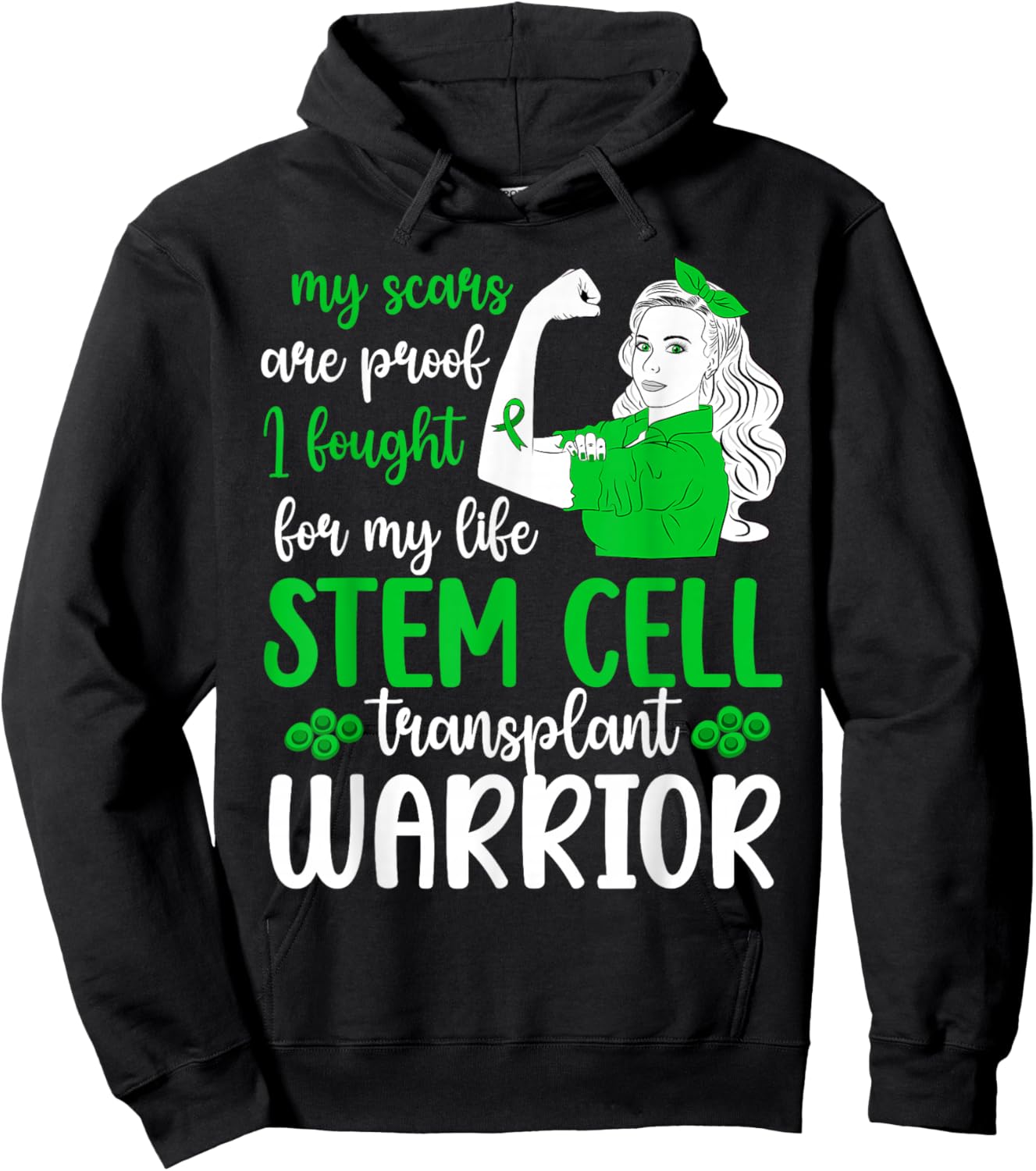 Stem Cell Transplant Warrior Stem Cell Transplant Surgery Hoodie - Hoodie | Black