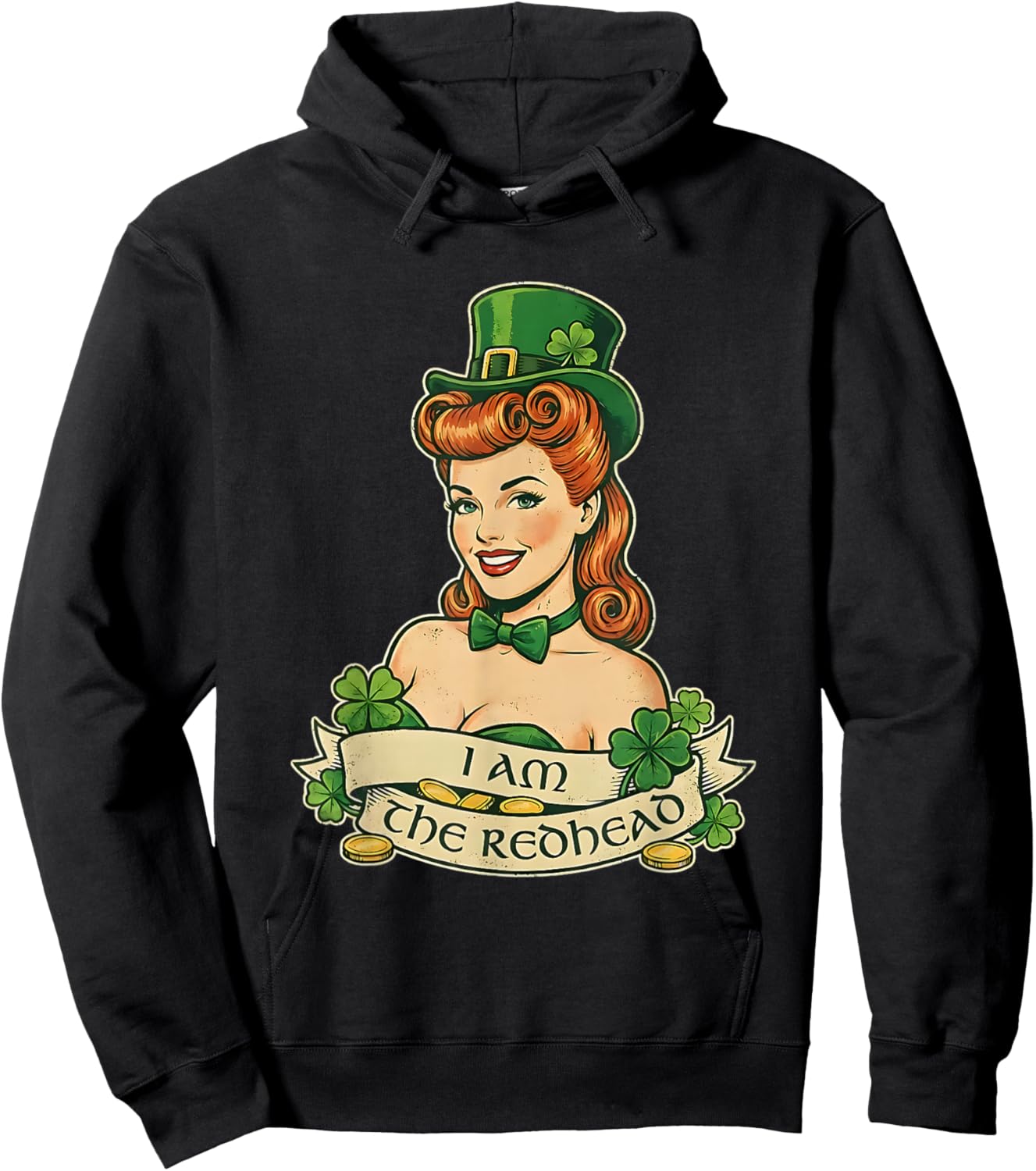 I Am The Redhead Dibs On The Red Head Hoodie - Hoodie | Black