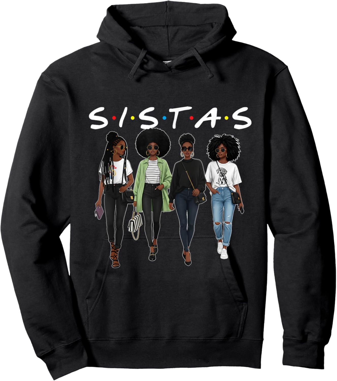 Sistas - Black History Month African Roots Melanin Pride Hoodie - Hoodie | Black