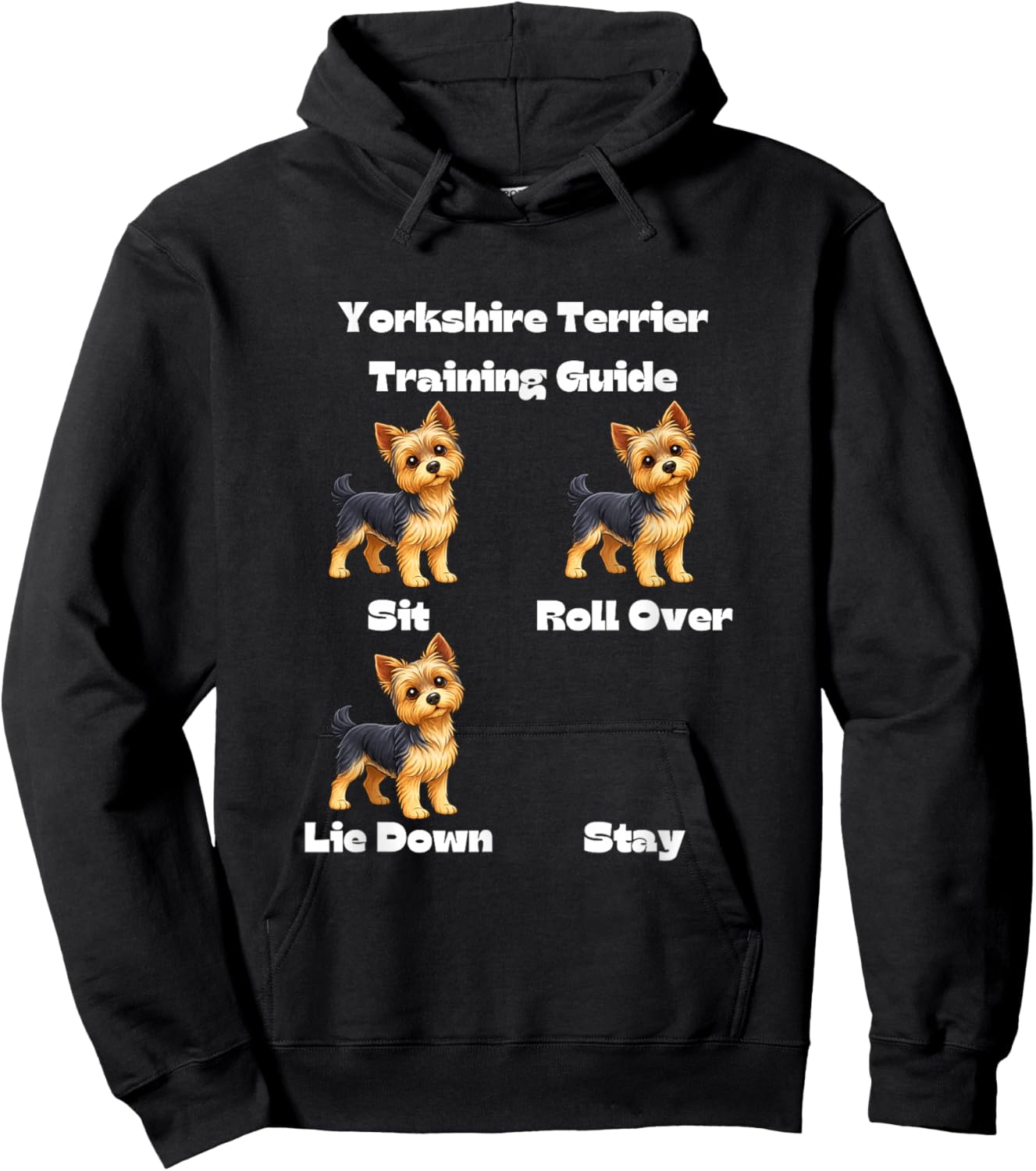 Yorkshire Terrier Training Guide - Dog and Puppy Lovers Hoodie - Hoodie | Black