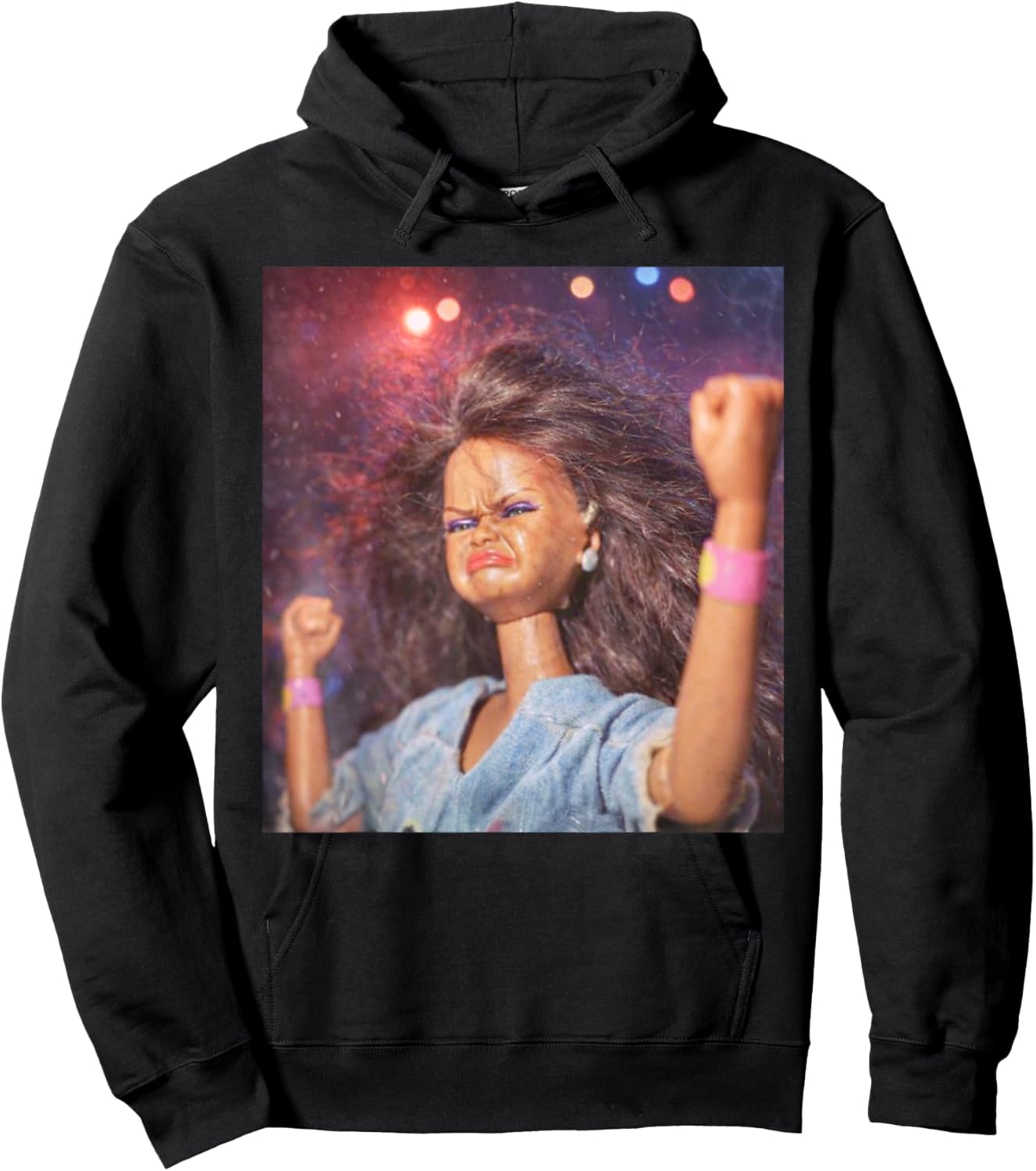 Funny Doll Party Meme Doll Face Meme Hoodie - Hoodie | Black