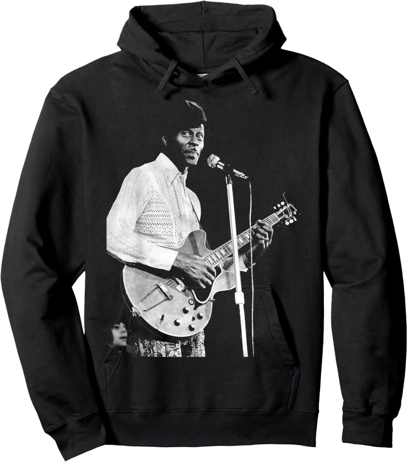 Chuck Berry Rock N Roll Guitar Legend 1973 Hoodie - Hoodie | Black
