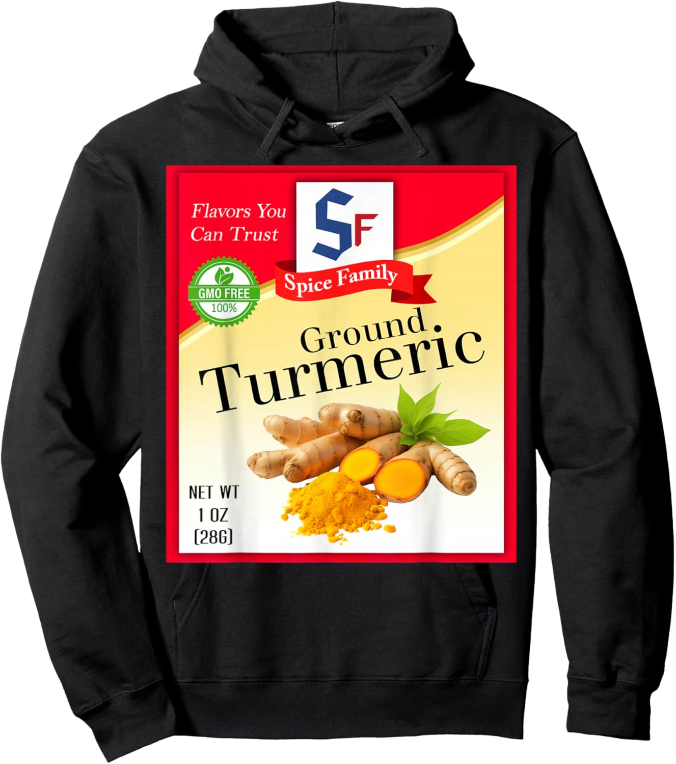 Ground Turmeric Spice Group Costume Family Matching Outfit Hoodie - Hoodie | Black