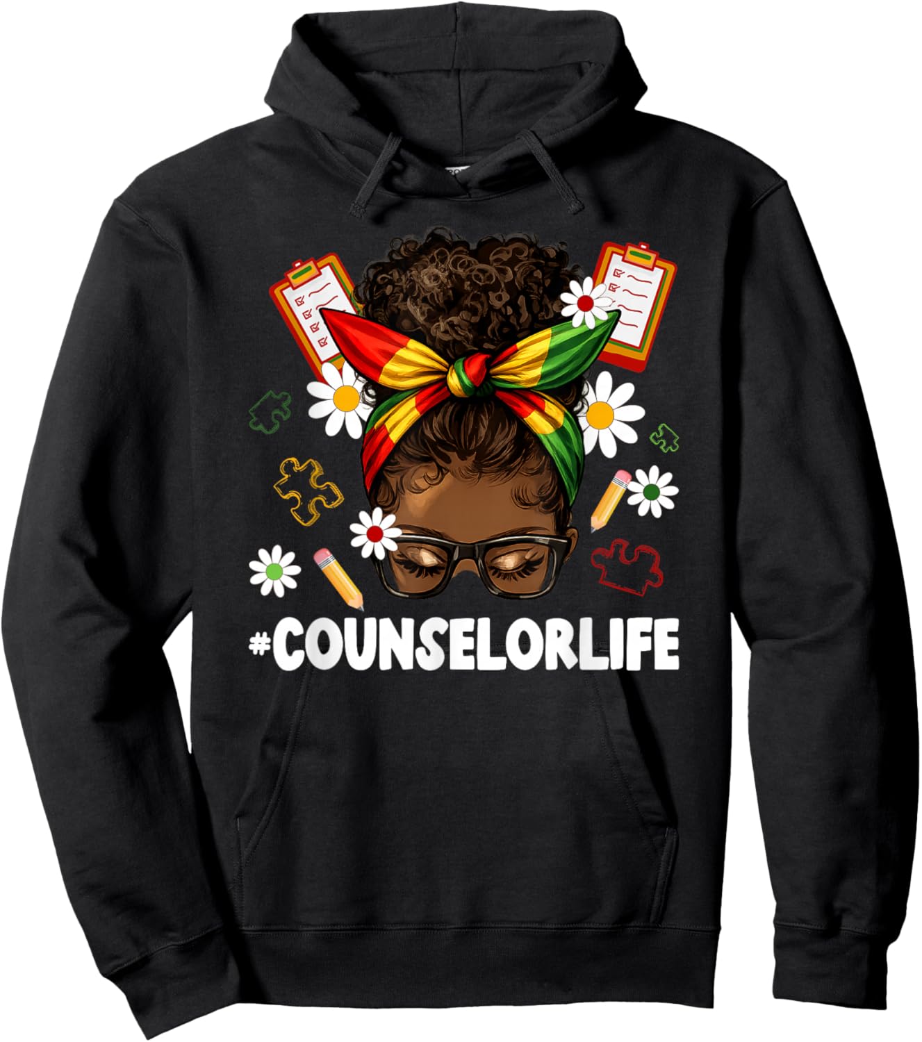 Black Counselor Life African American Counselors Hoodie - Hoodie | Black