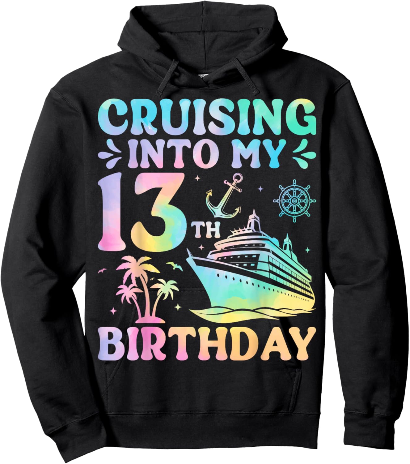 Cruising Into My 13th Birthday Hoodie - Hoodie | Black