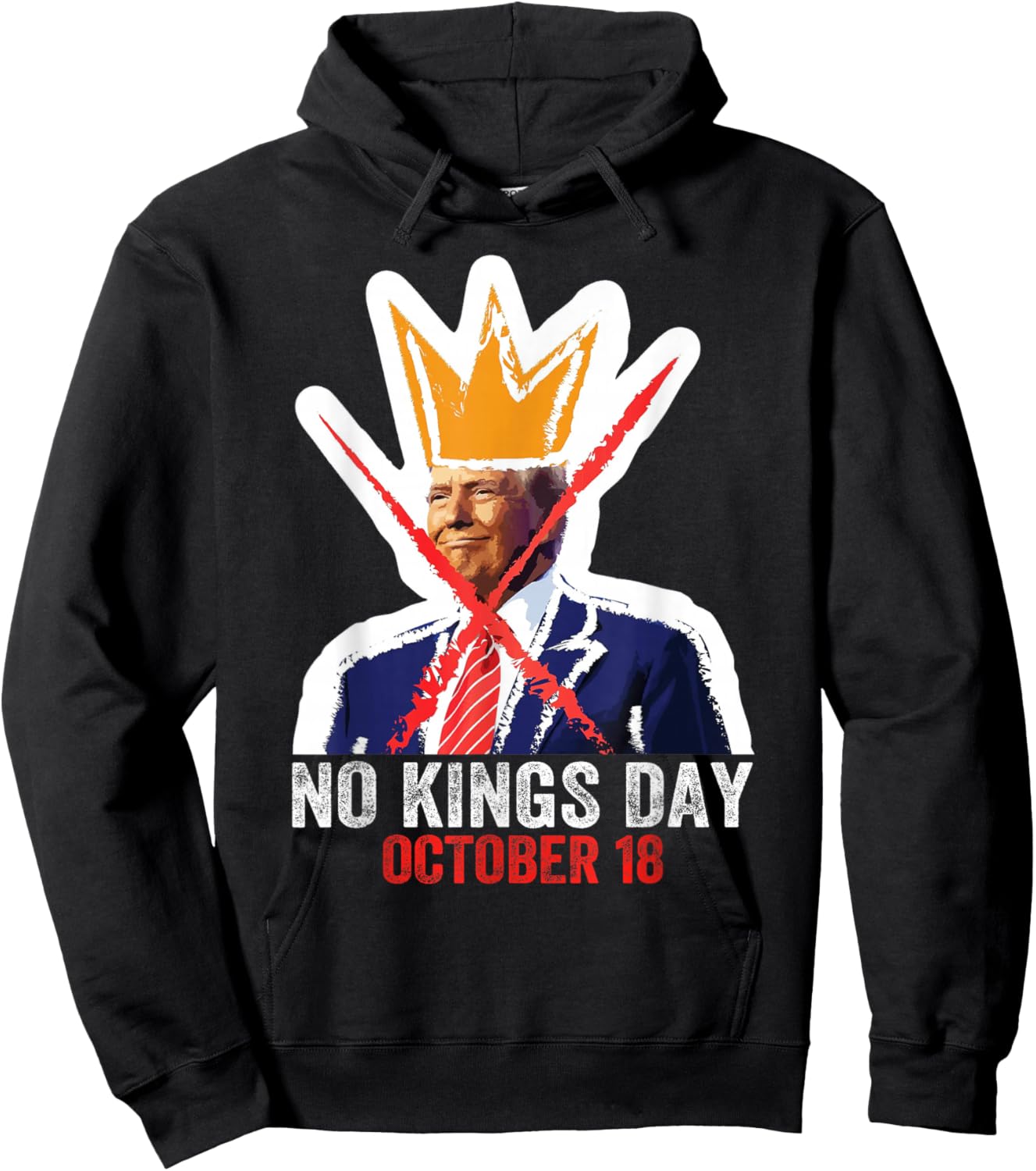 No Kings Shirt Men Women No Kings Hoodie - Hoodie | Black