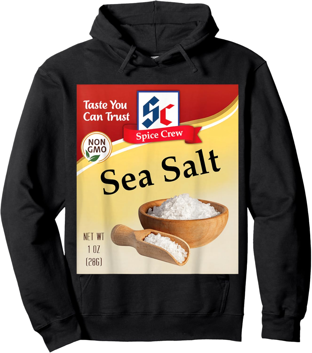 Sea Salt Condiment Costume Holiday Spice Costumes Group Hoodie - Hoodie | Black