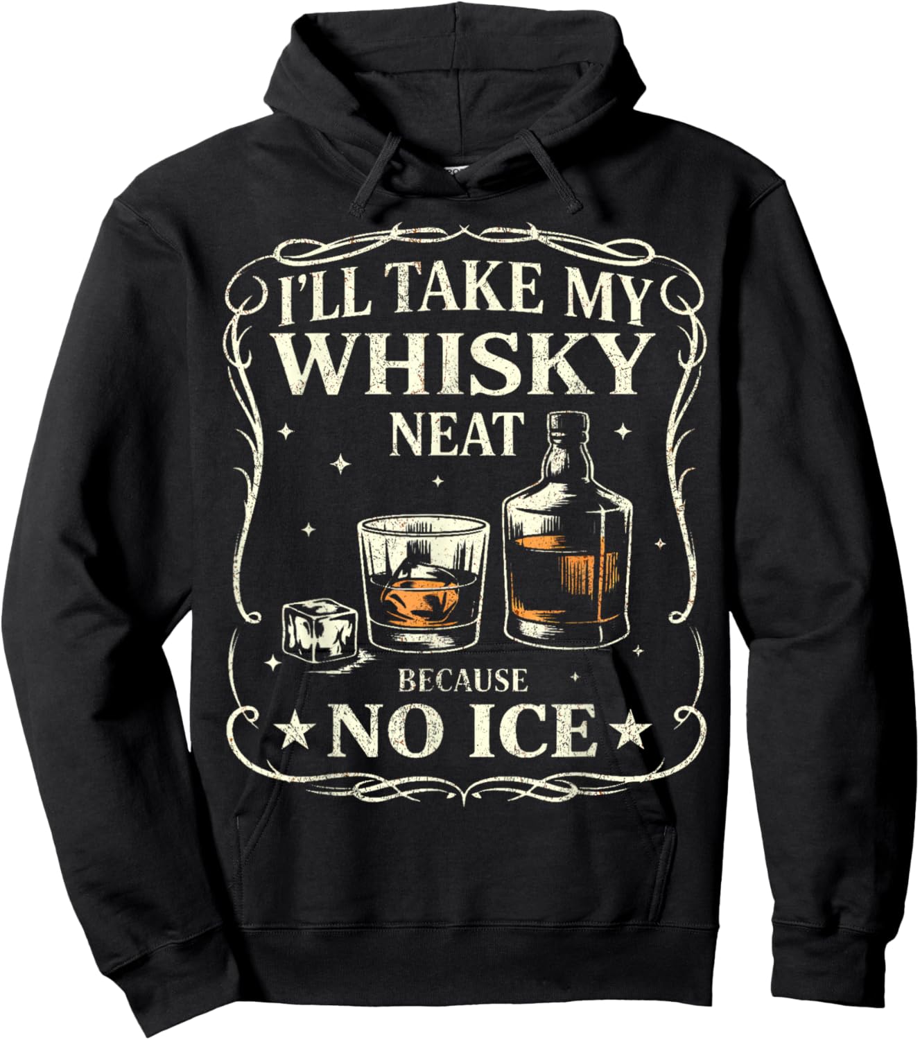 I Drink My Whisky Neat No ICE Abolish Ice Protest Funny Hoodie - Hoodie | Black