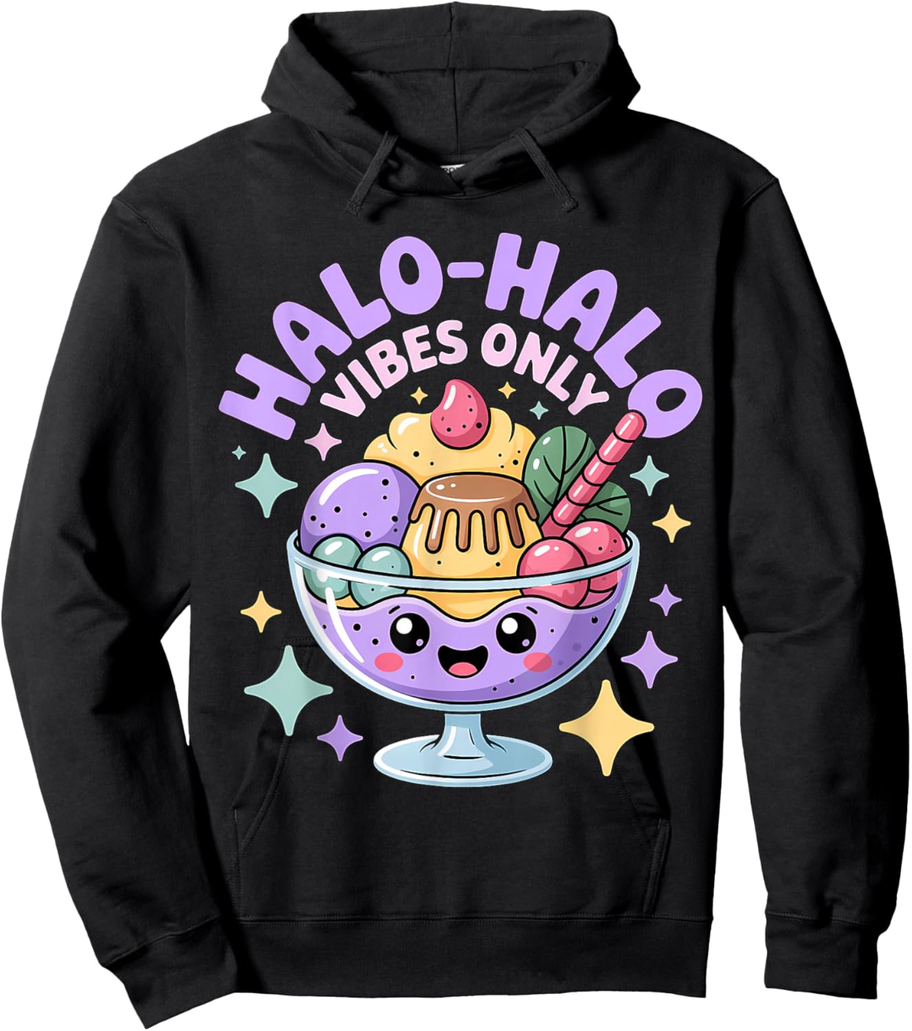 Cute Halo-Halo Filipino Dessert Pinay Pinoy Hoodie - Hoodie | Black