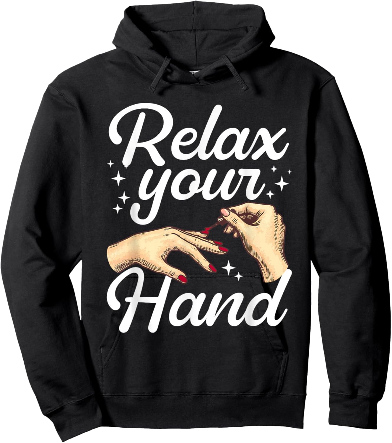 Cool Nail Tech Art Girl Manicurist Nail Technician Hoodie - Hoodie | Black