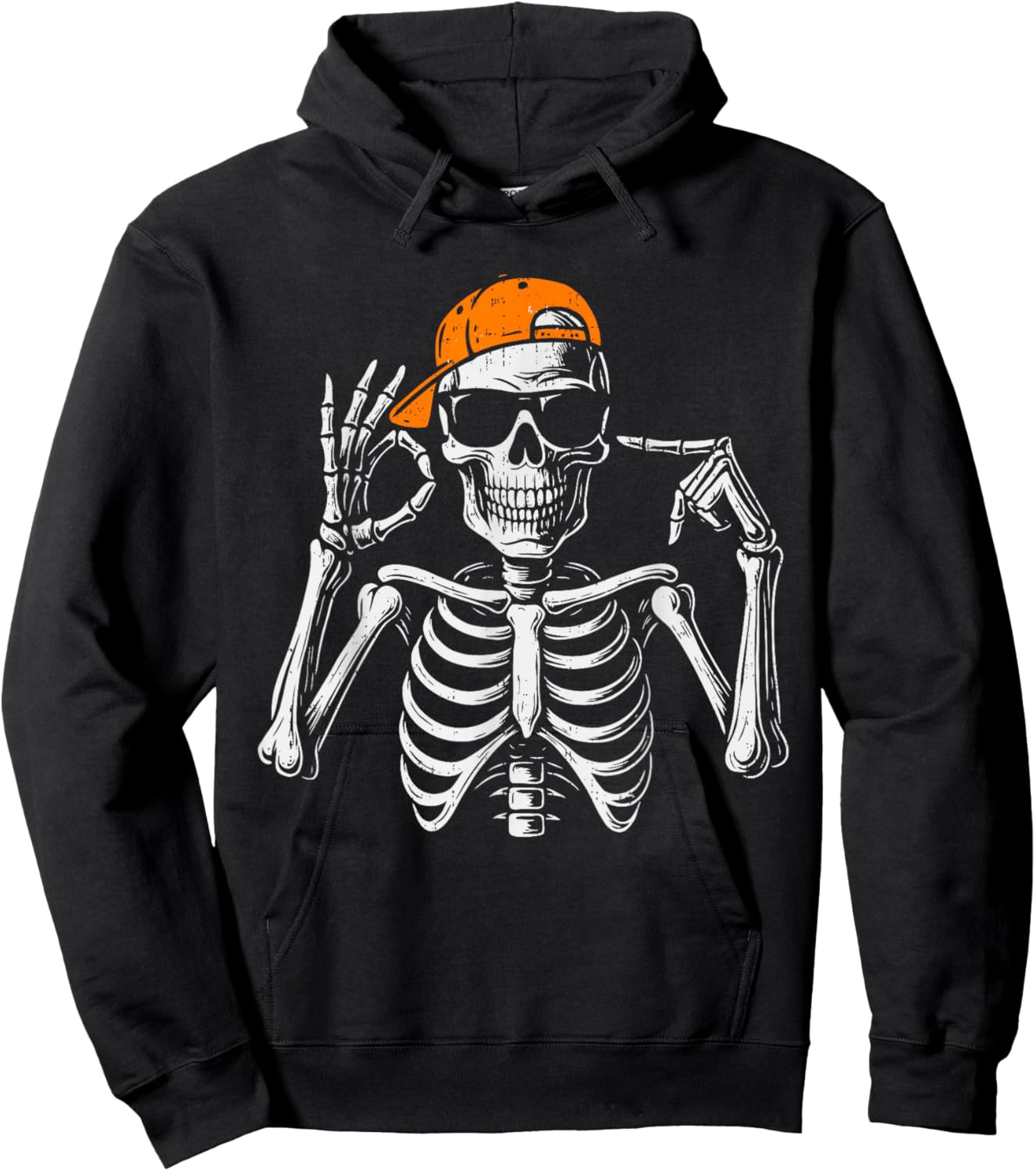 67 Meme Trendy Skeleton Halloween Funny Six Seven Gen Alpha Hoodie - Hoodie | Black