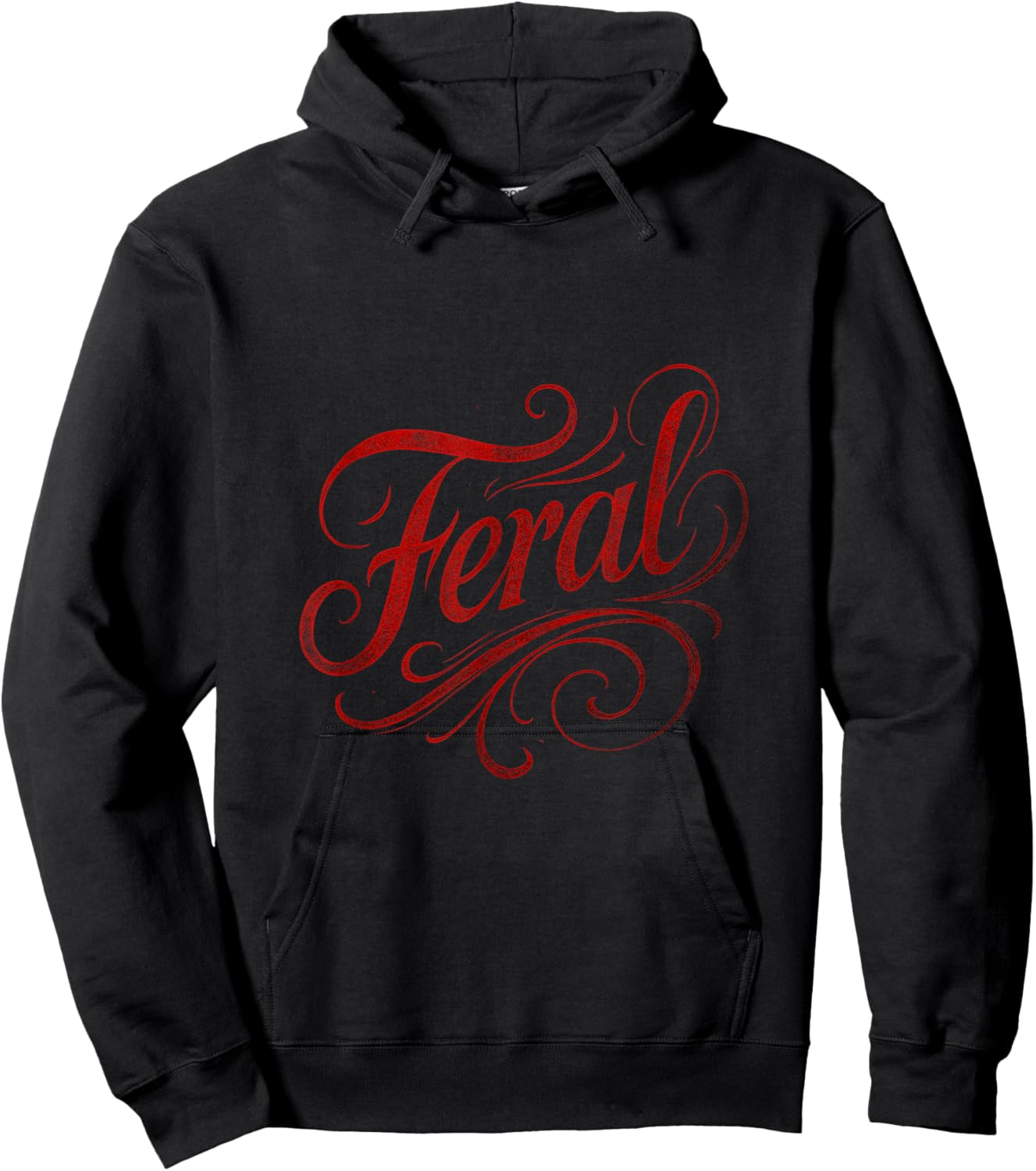 Feral - Vintage Gothic Hoodie - Hoodie | Black