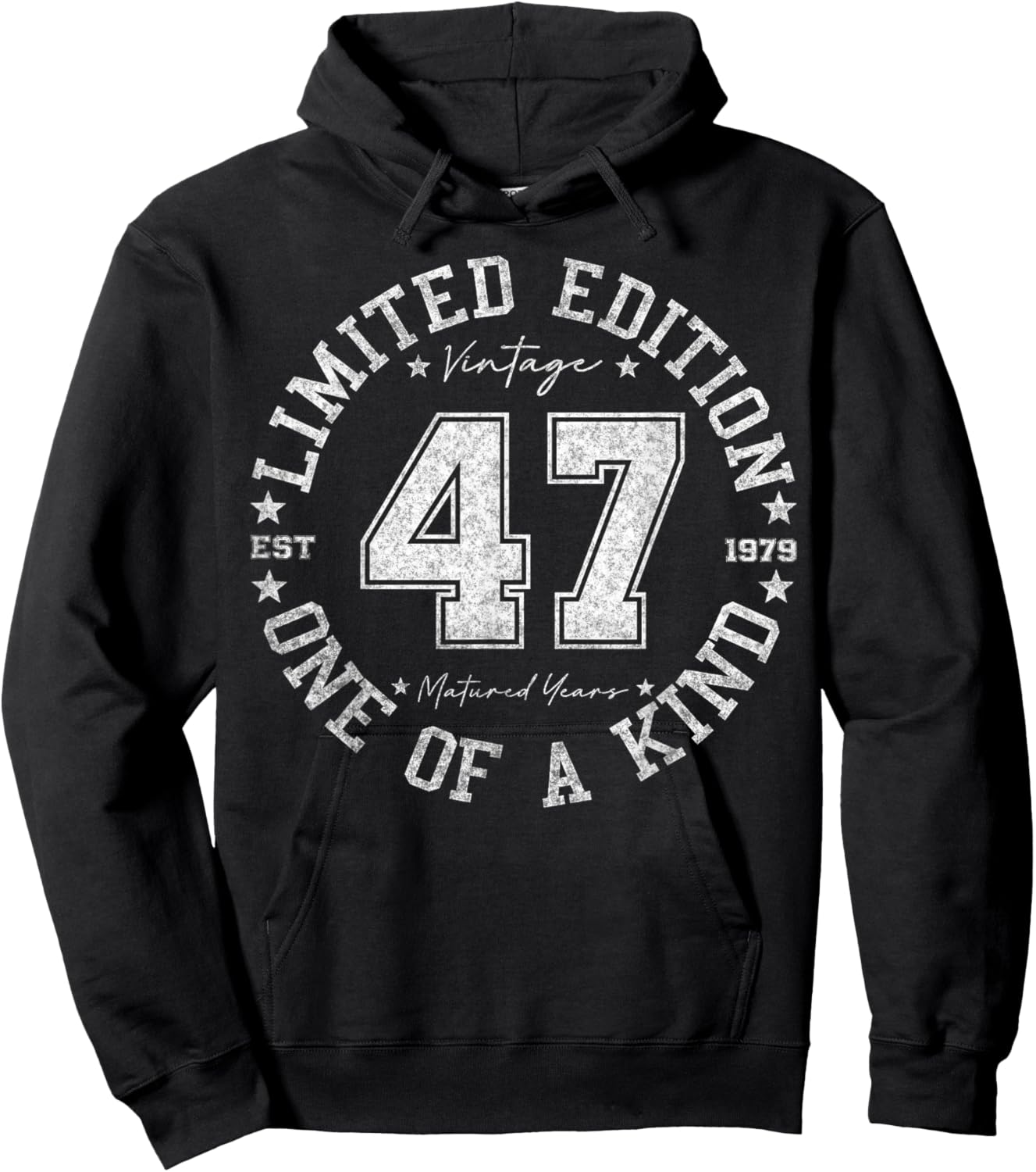 47 Year Old Gifts Vintage 1979 Limited Edition 47th Birthday Hoodie - Hoodie | Black