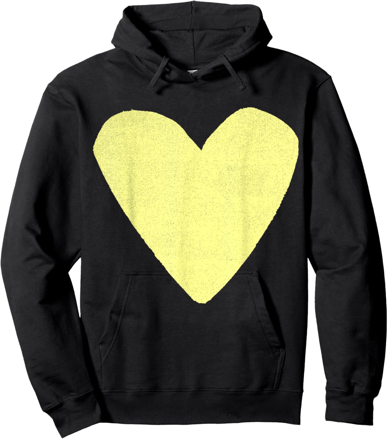 Boho Tops Valentines Day Cute Girls Pastel Yellow Hoodie - Hoodie | Black