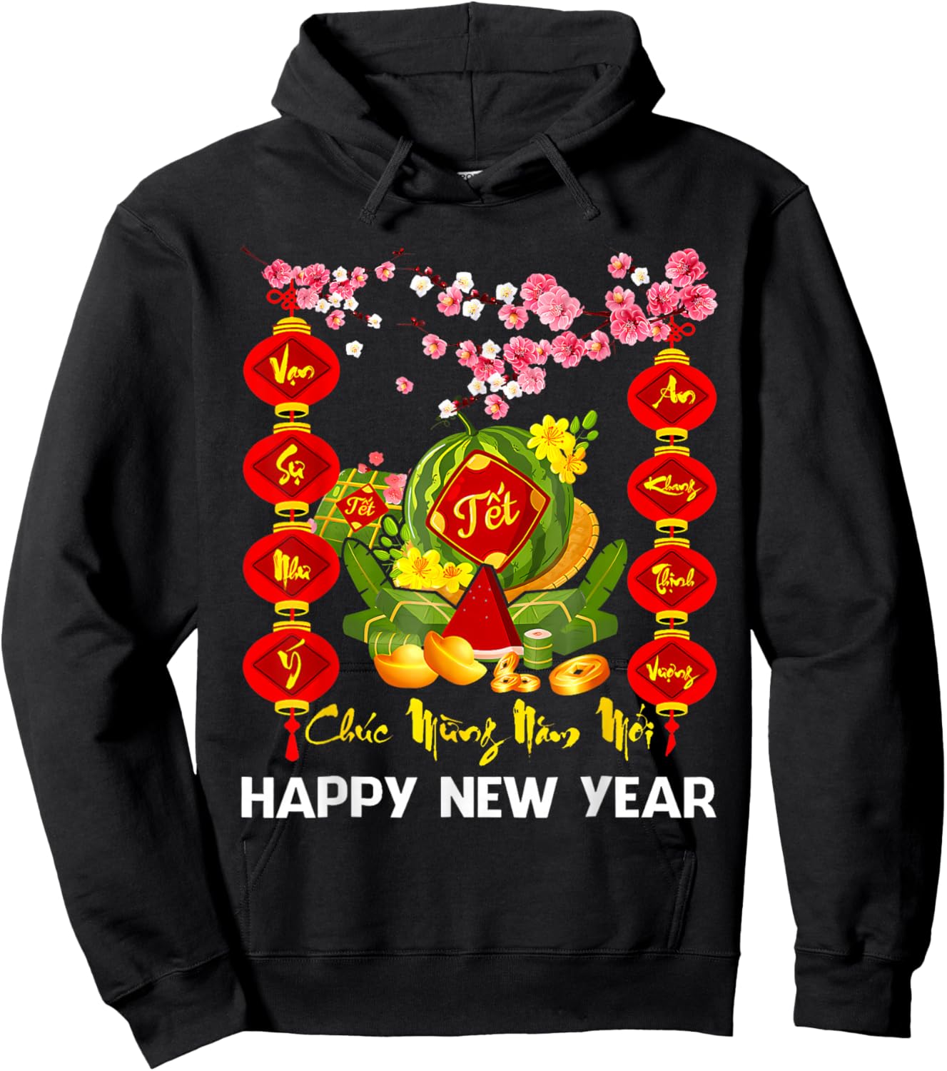 Chuc Mung NAM Moi Xuan Binh NGO Vietnamese New Year TET 2026 Hoodie - Hoodie | Black
