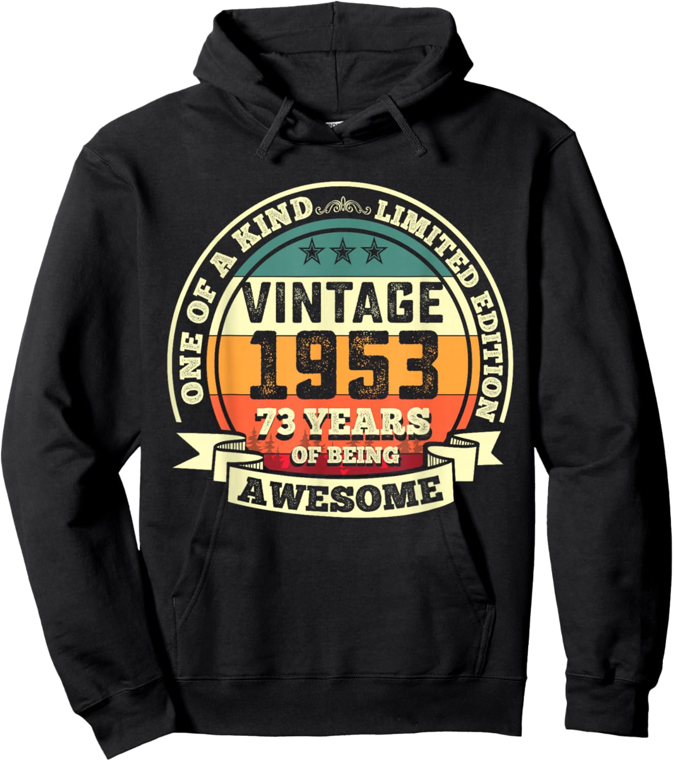 73rd Birthday Gift 73 Years of Being Awesome 73 Years Old Hoodie - Hoodie | Black