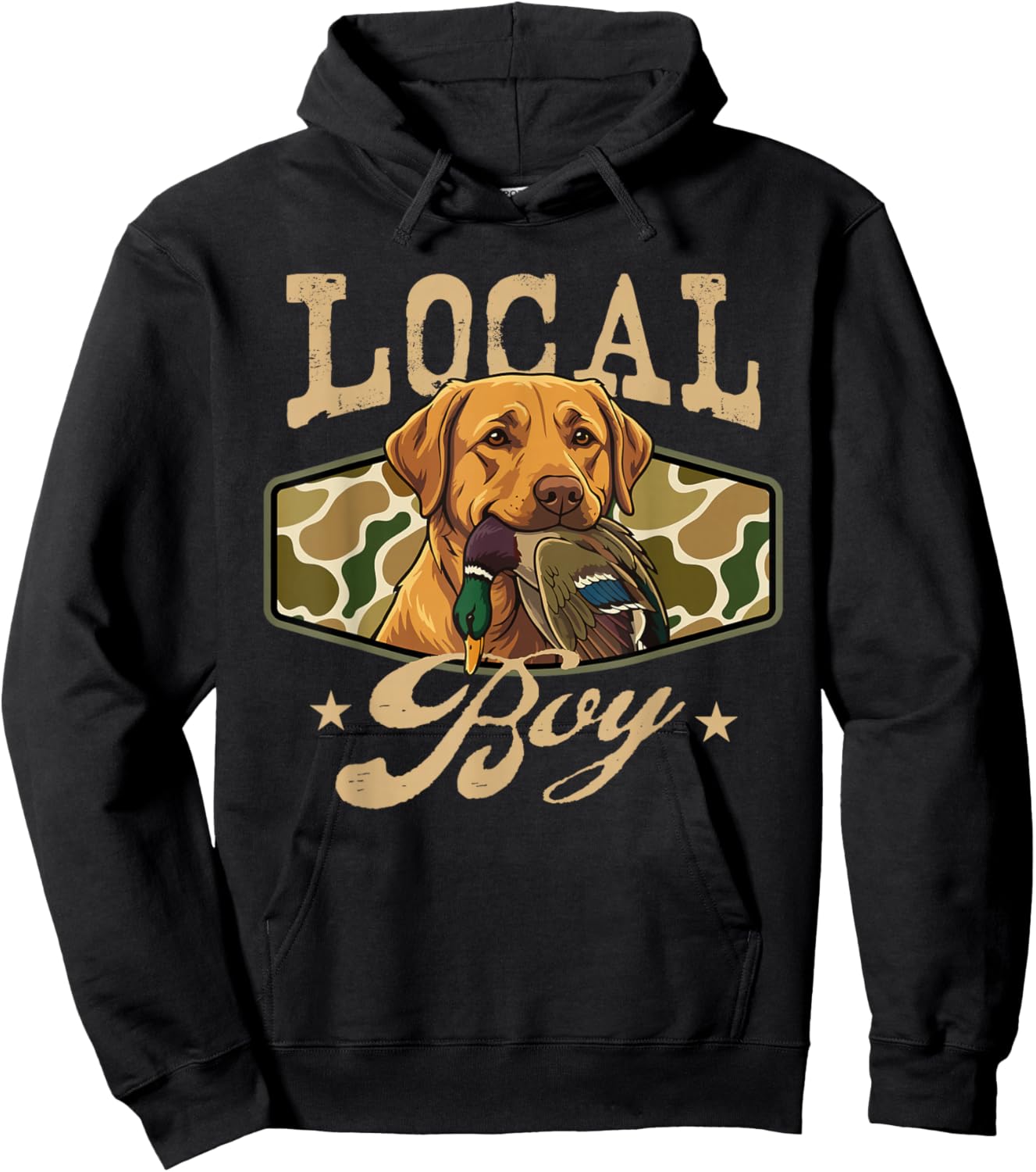 Local Boy - Lab Hunting Labrador Hunting Dog Hunter Hoodie - Hoodie | Black