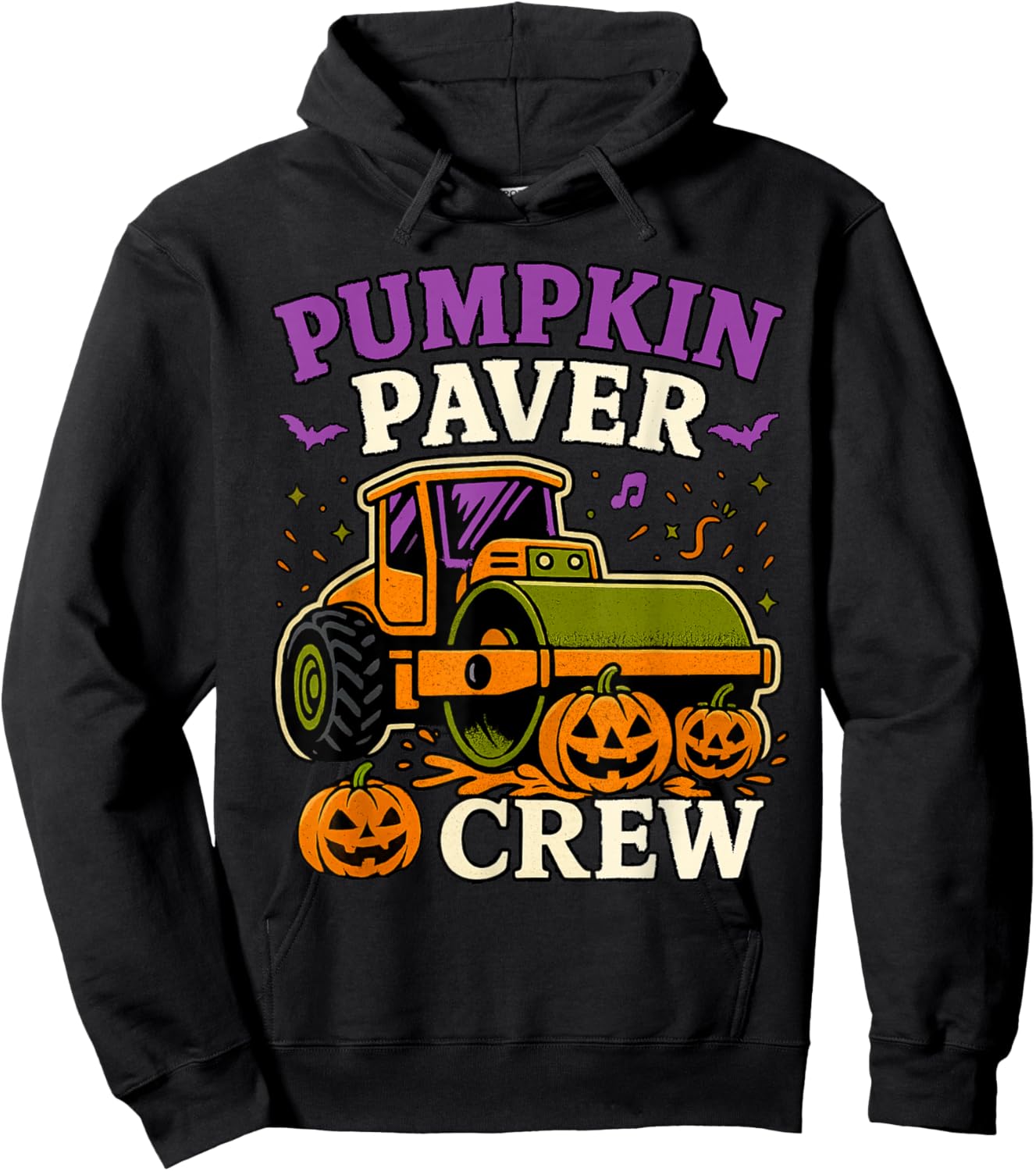 Pumpkin Paver Crew Halloween Costume for Boys Hoodie - Hoodie | Black