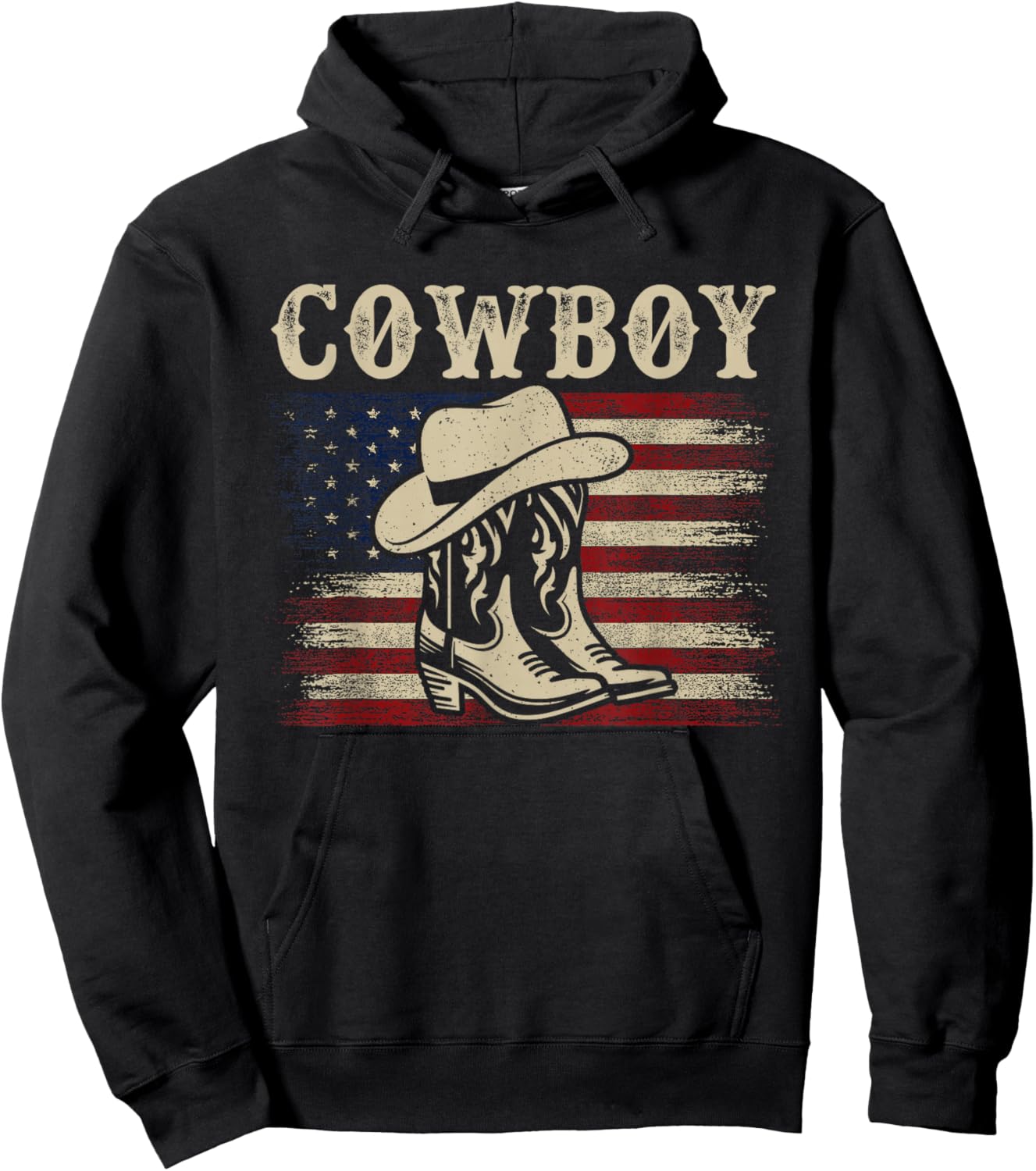 Western Country Men Teen Boy Kid Rodeo Southern Cowboy Hoodie - Hoodie | Black