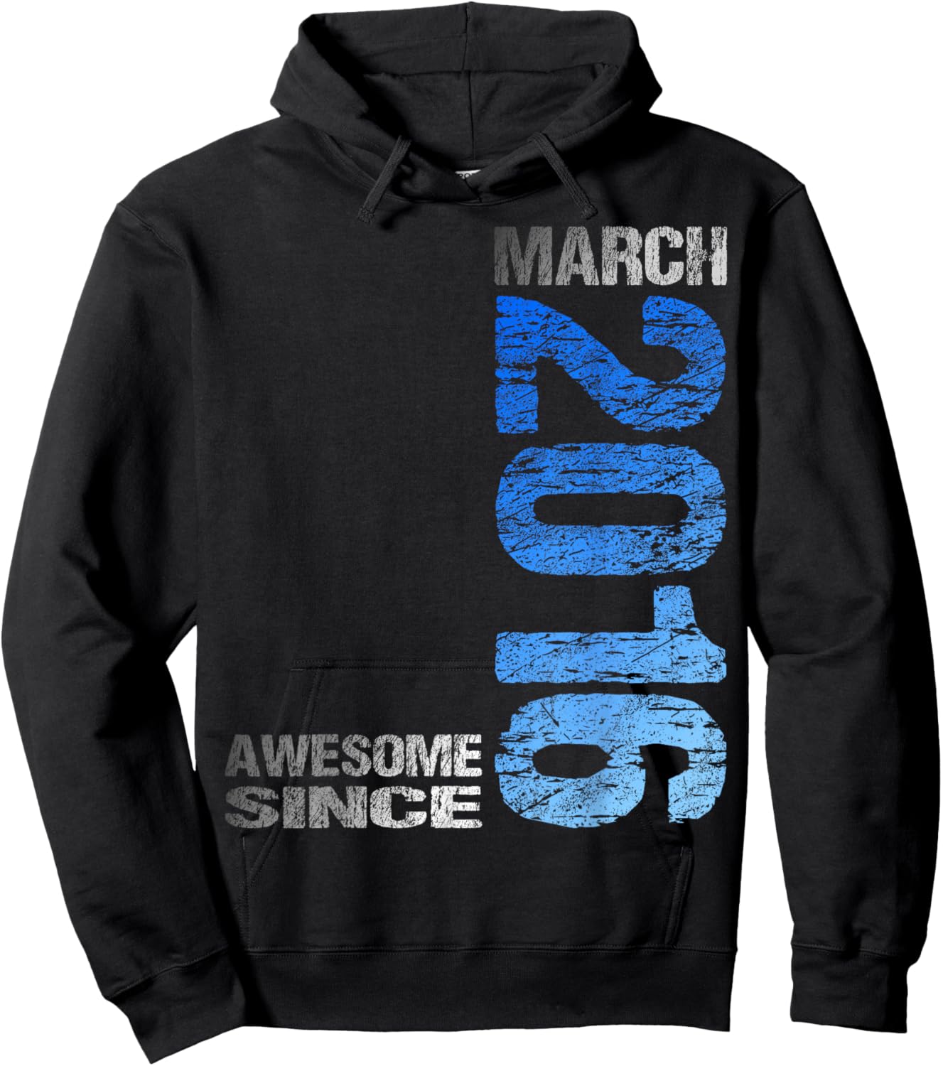 Awesome Since March 2016 Vintage 10. Birthday Hoodie - Hoodie | Black
